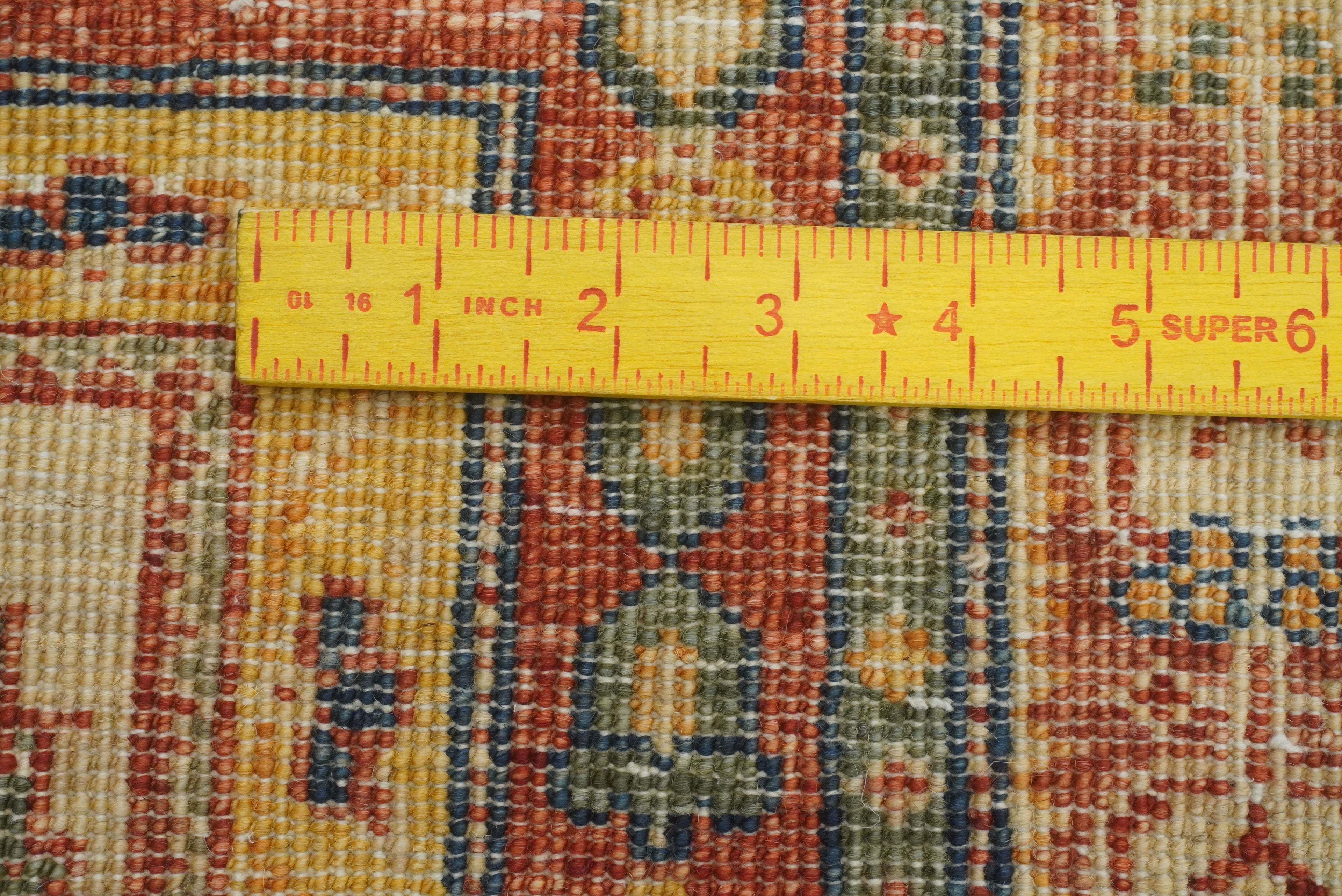 5x7 Beige Bakhtiar Afghan Hand-Knotted Wool Oriental Rug - Yildiz Rugs