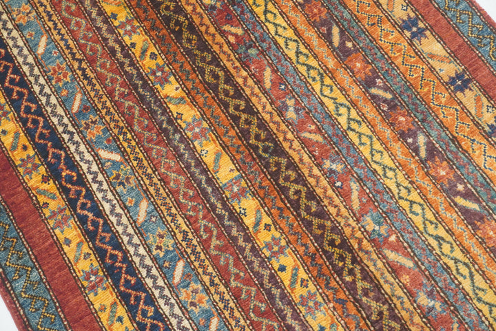 3x5 Red Turkish Style Hand Knotted Tribal Rug - Yildiz Rugs