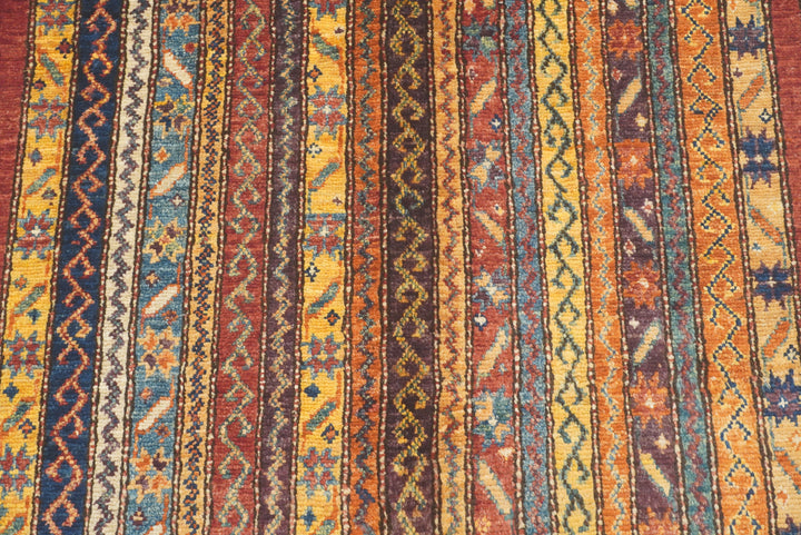 3x5 Red Turkish Style Hand Knotted Tribal Rug - Yildiz Rugs