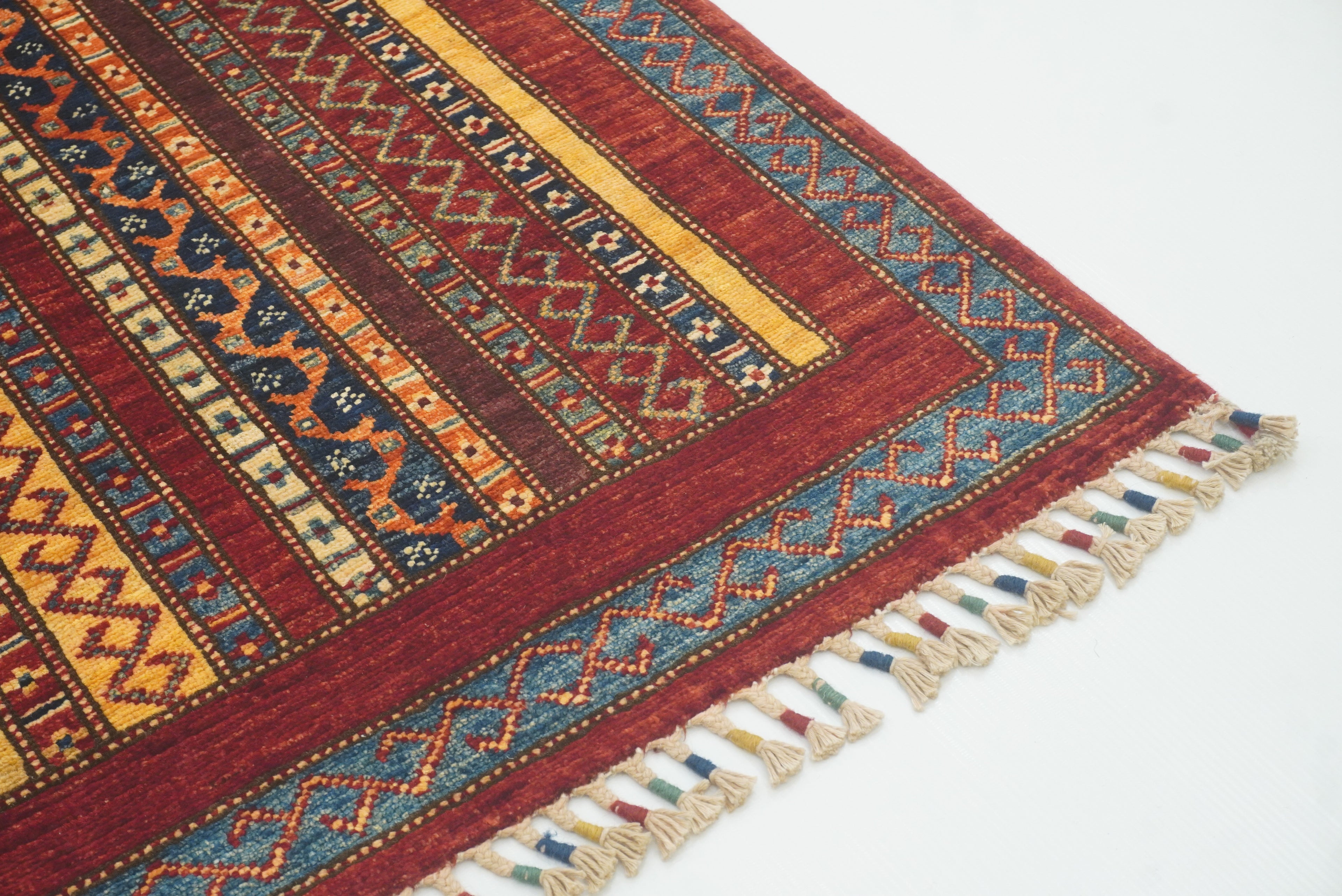 3x4 Red Turkish Style Hand knotted Wool Rug - Yildiz Rugs