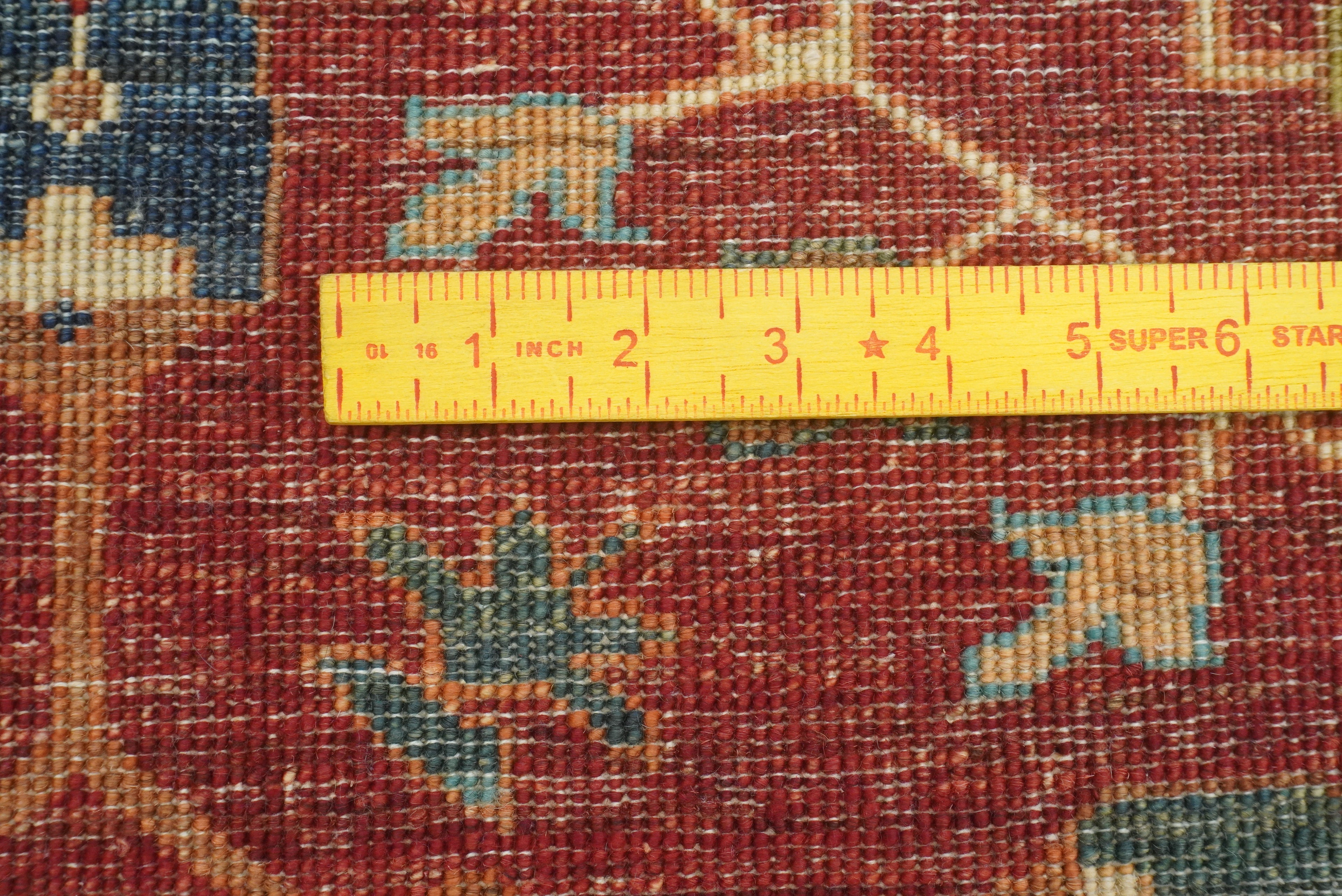 10x13 Afghan Bakhtiari Multicolor Hand-Knotted Oriental Rug - Yildiz Rugs