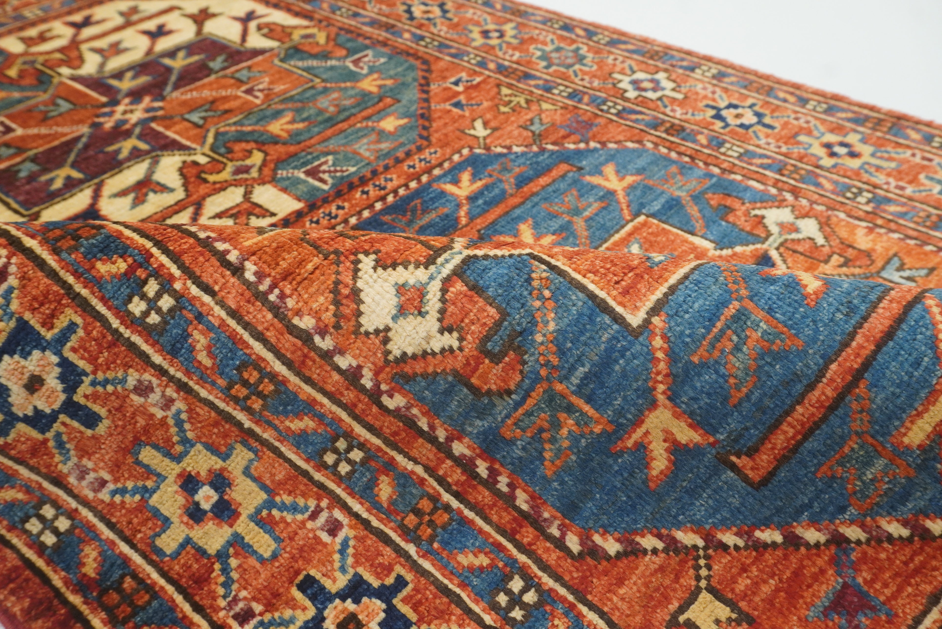 3x4 Red Ersari Hand Knotted Afghan Wool Oriental Rug - Yildiz Rugs