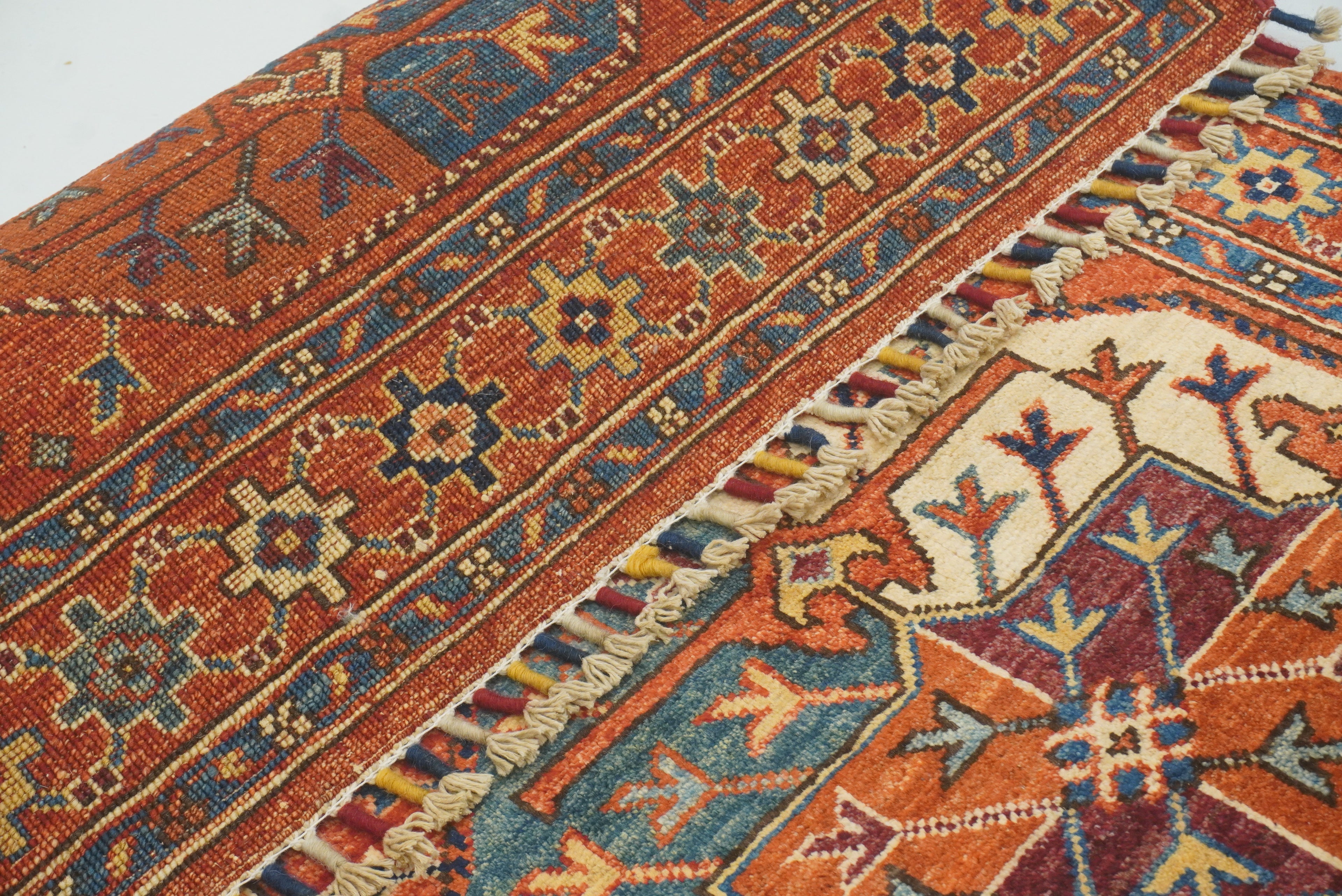 3x4 Red Ersari Hand Knotted Afghan Wool Oriental Rug - Yildiz Rugs