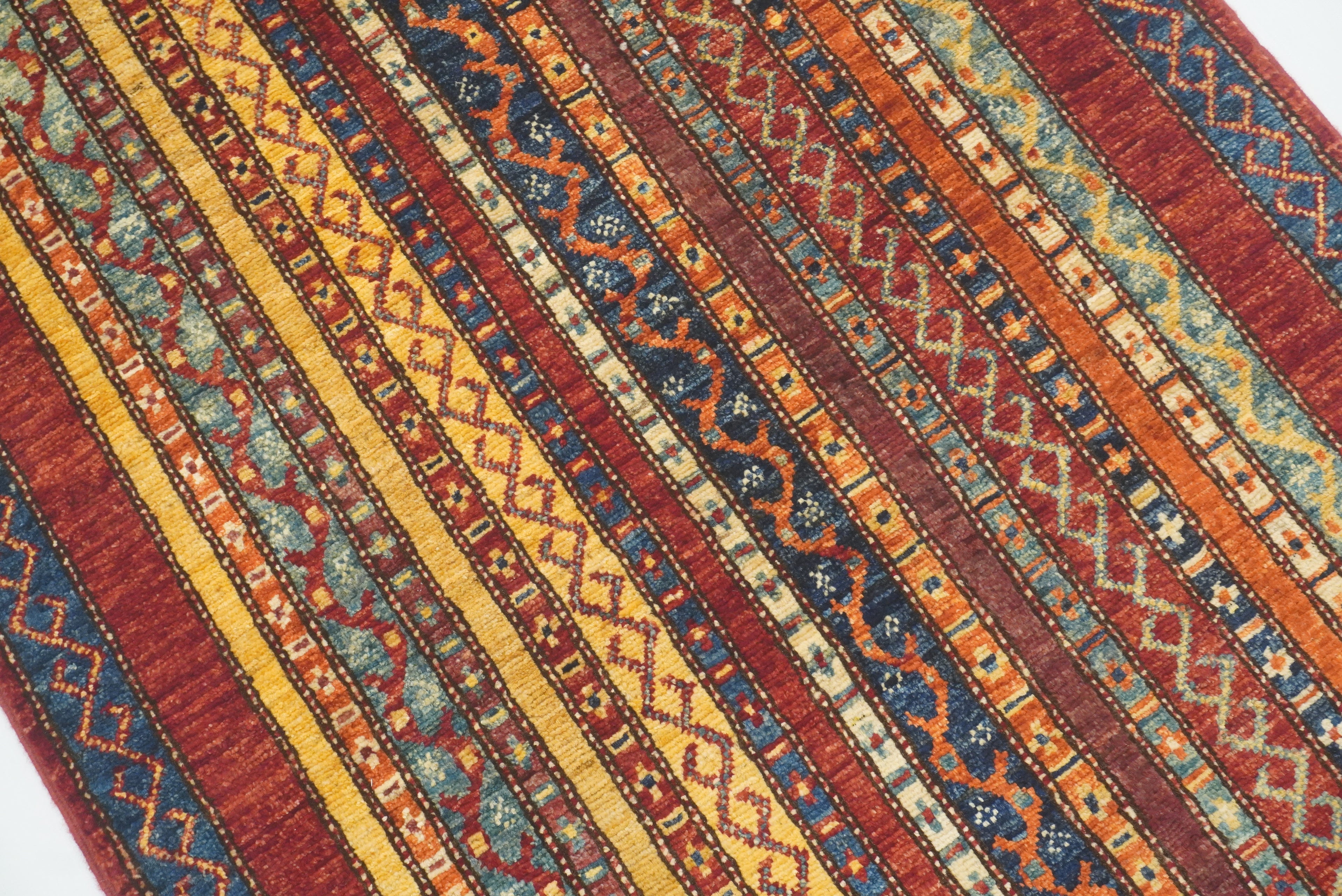 3x4 Red Turkish Style Hand knotted Wool Rug - Yildiz Rugs