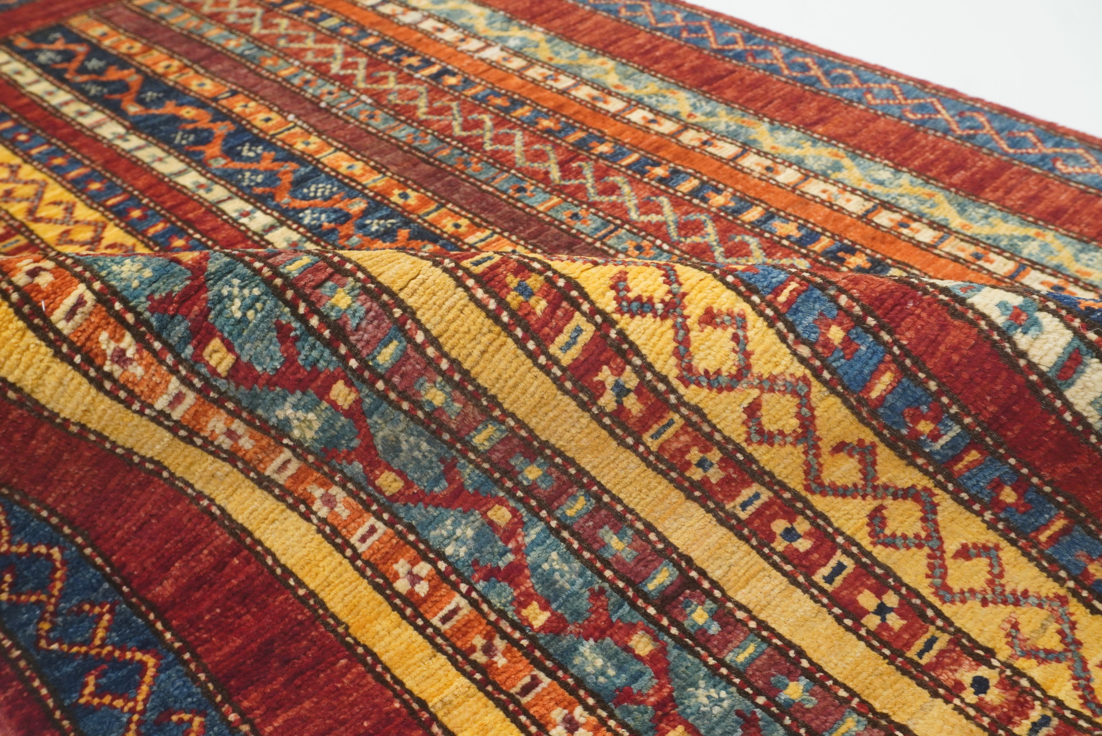 3x4 Red Turkish Style Hand knotted Wool Rug - Yildiz Rugs