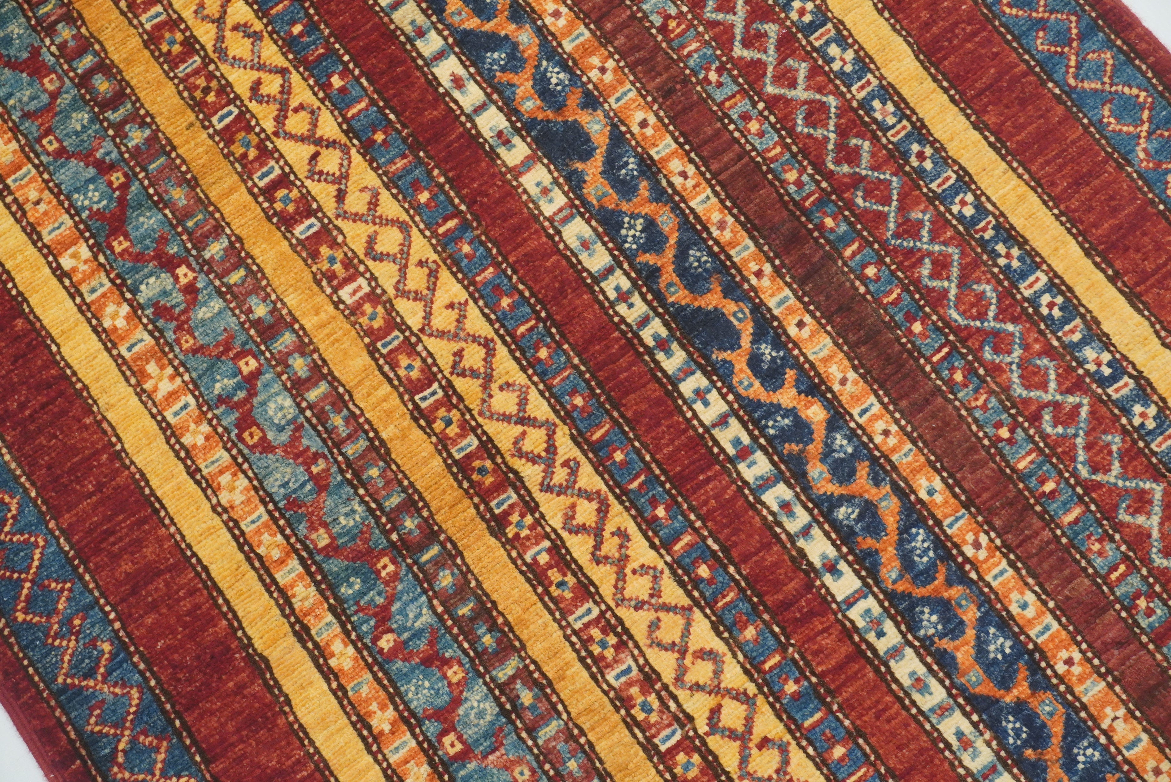 3x4 Red Turkish Style Hand knotted Wool Rug - Yildiz Rugs