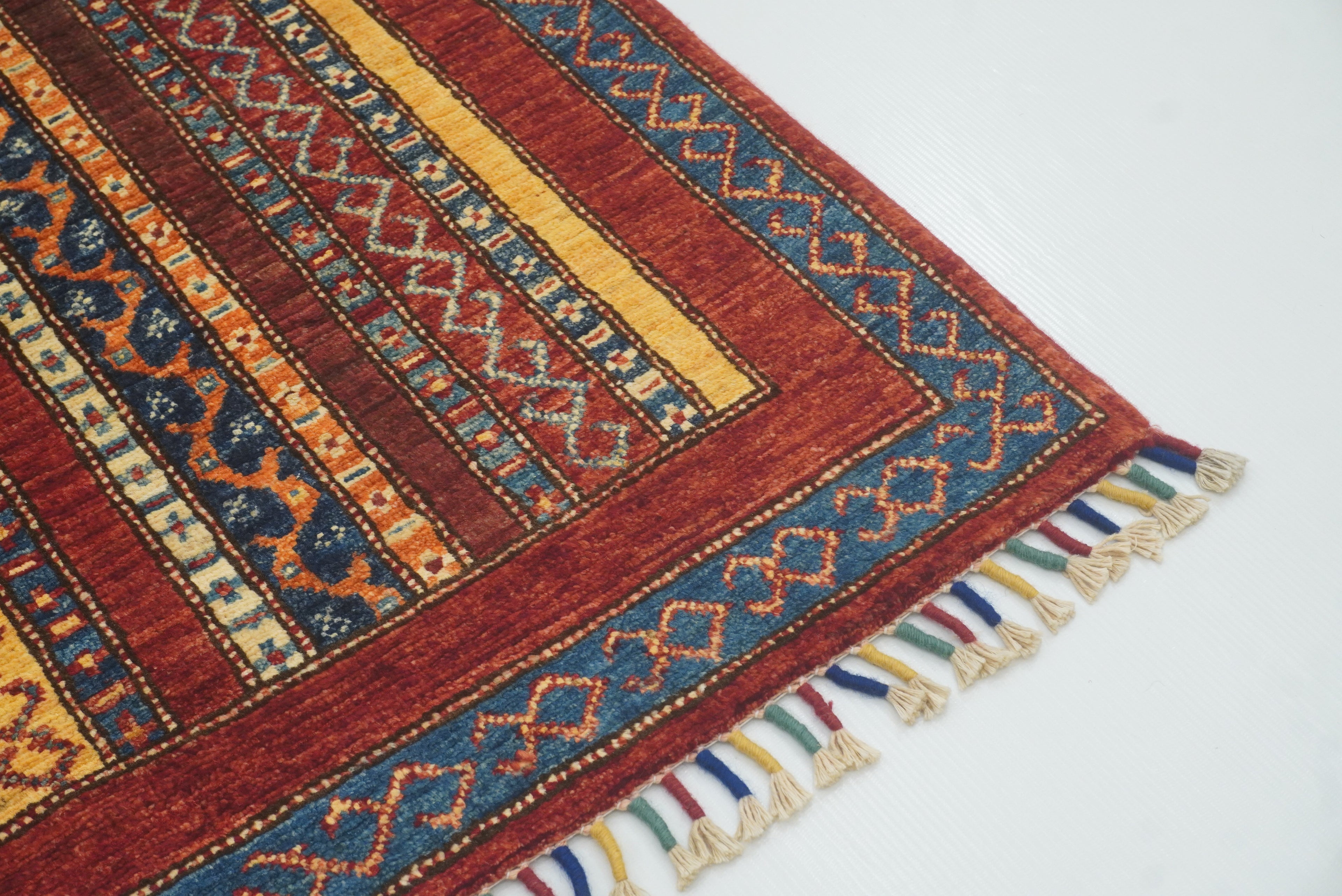3x4 Red Turkish Style Hand knotted Wool Rug - Yildiz Rugs