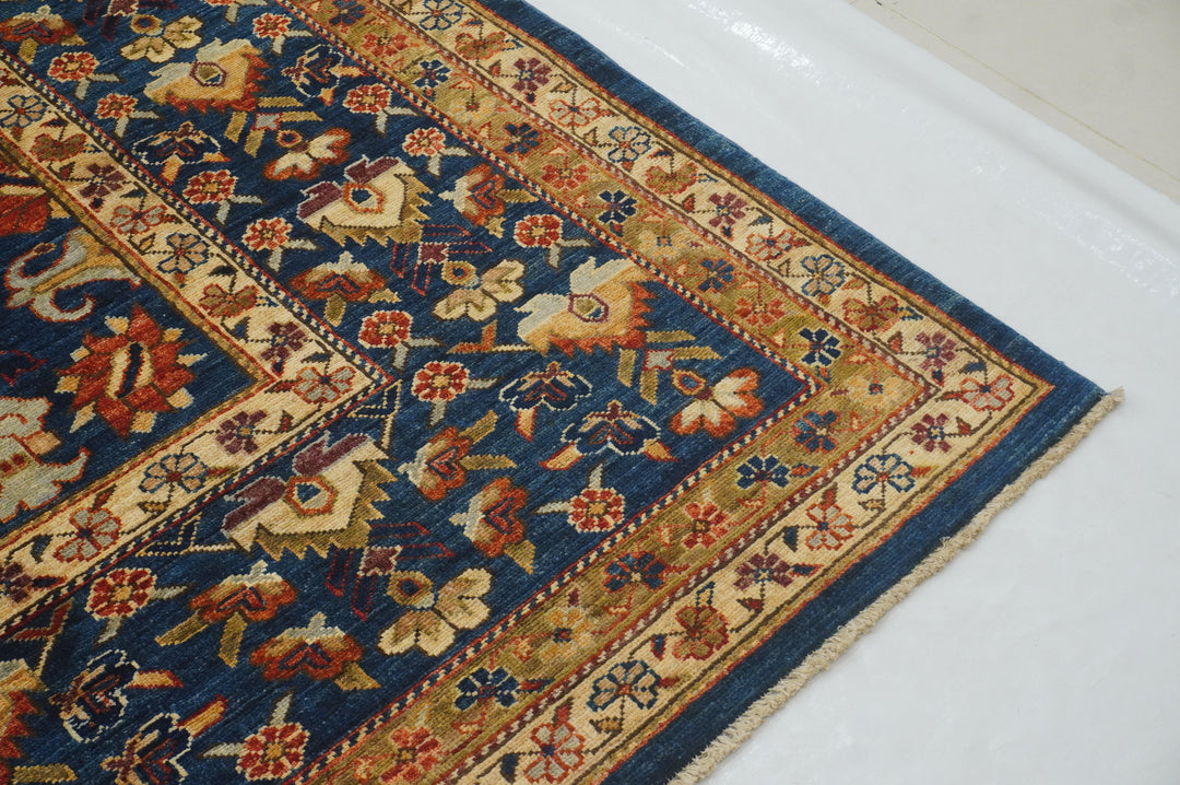 9x12 Navy Blue Bidjar Harshang Afghan Oriental Rug