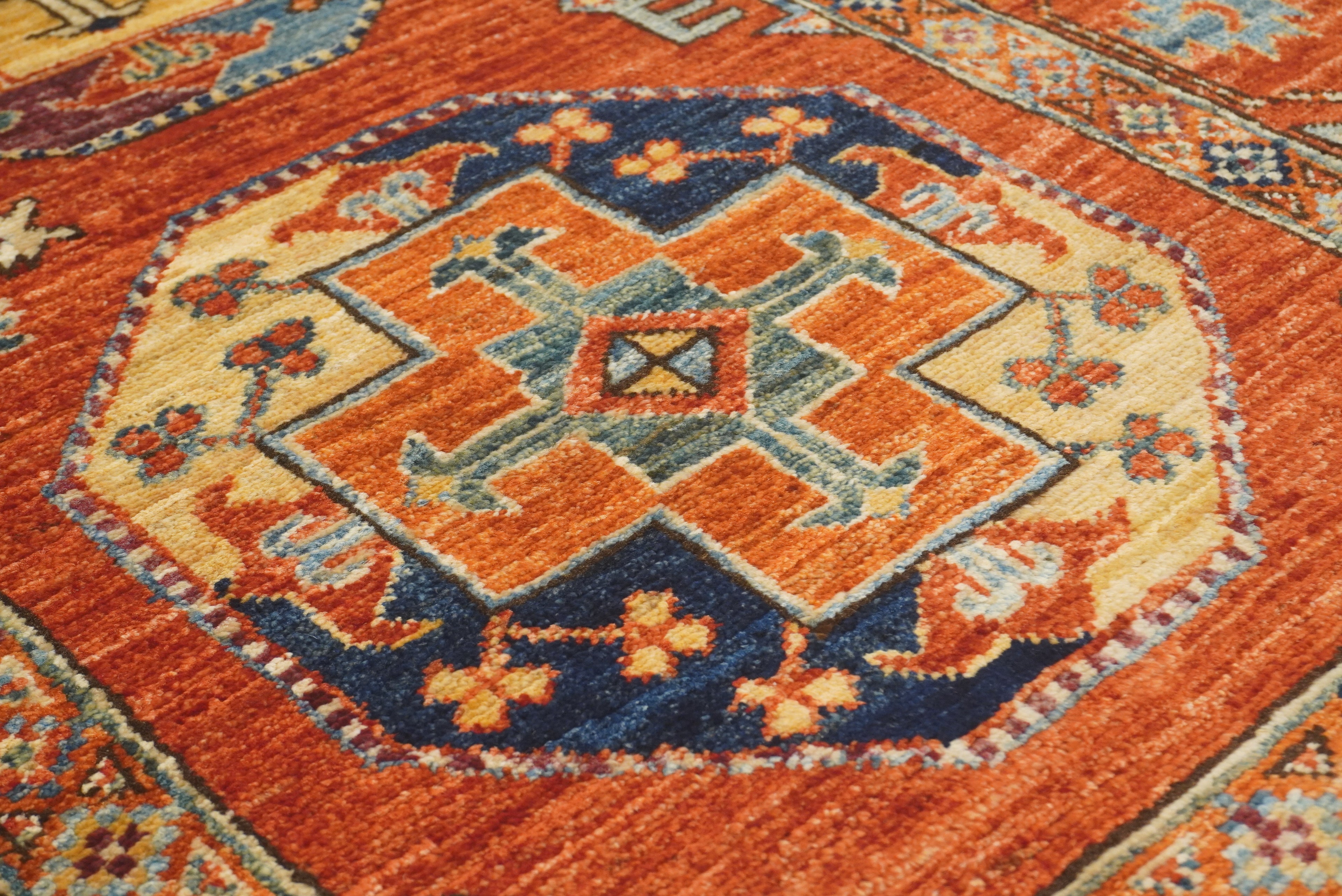 3x4 Red Ersari Hand Knotted Afghan Wool Oriental Rug - Yildiz Rugs