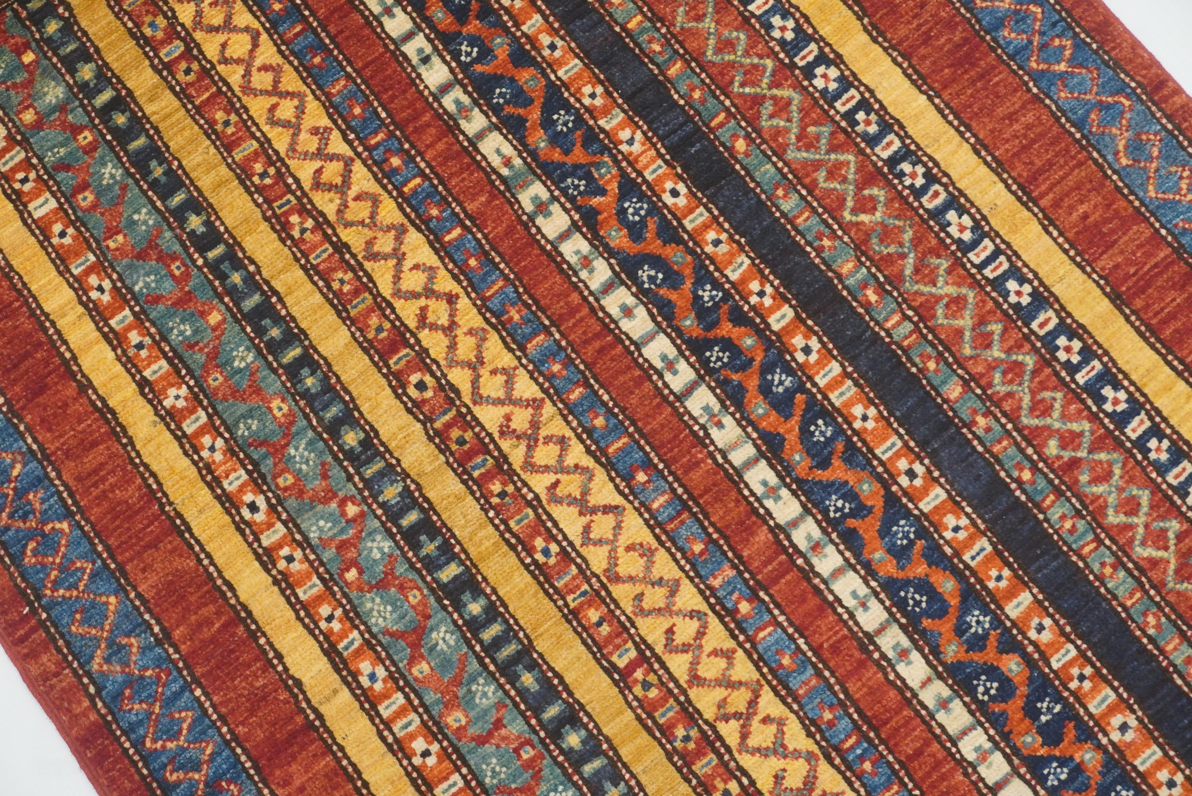 3x4 Red Turkish Style Hand knotted Wool Rug - Yildiz Rugs