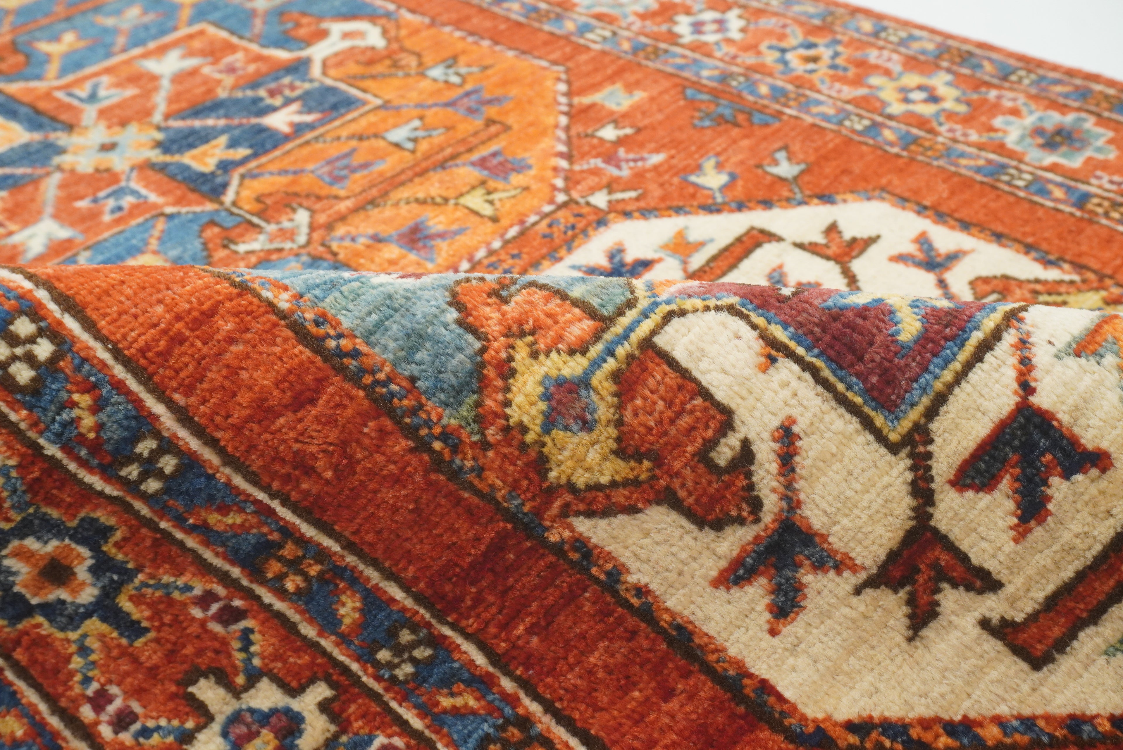 3x4 Red Ersari Hand Knotted Afghan Wool Oriental Rug - Yildiz Rugs