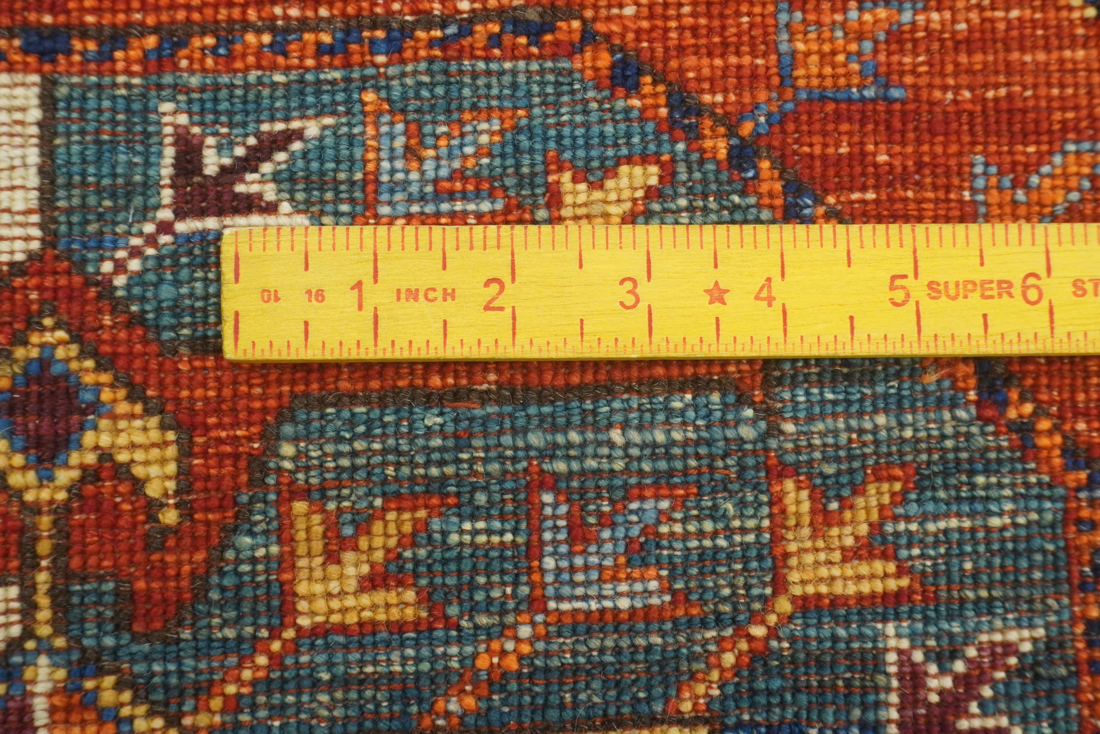 3x4 Red Ersari Hand Knotted Afghan Wool Oriental Rug - Yildiz Rugs