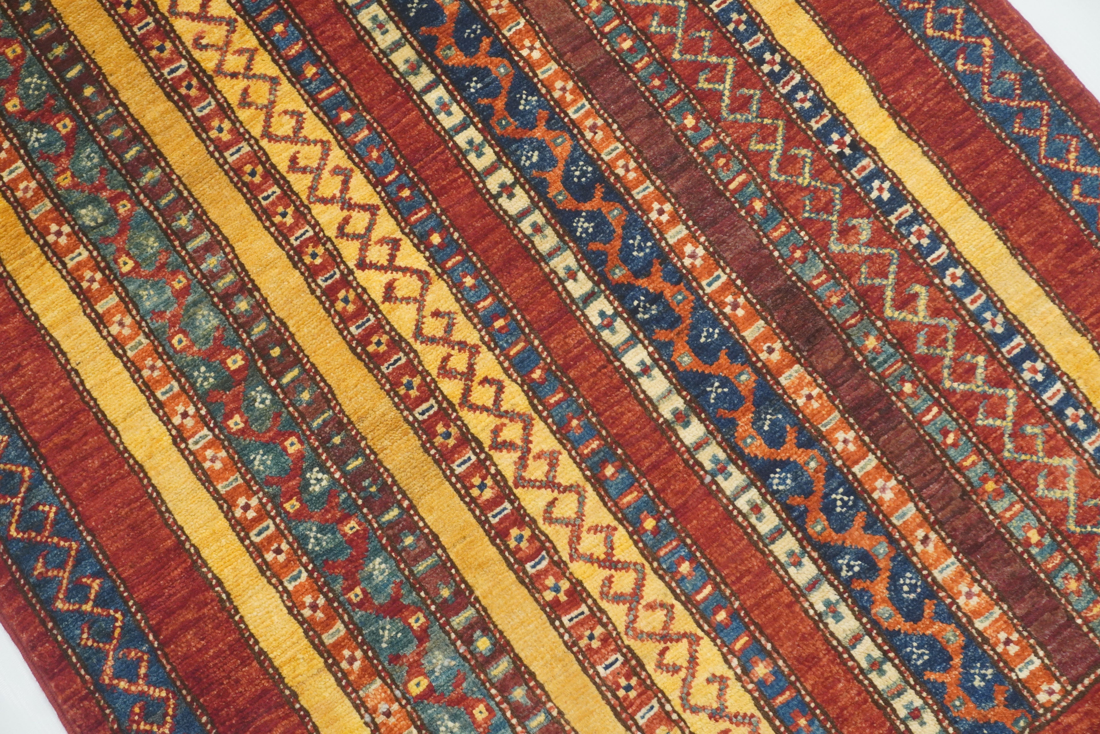 3x4 Red Turkish Style Hand knotted Wool Rug - Yildiz Rugs