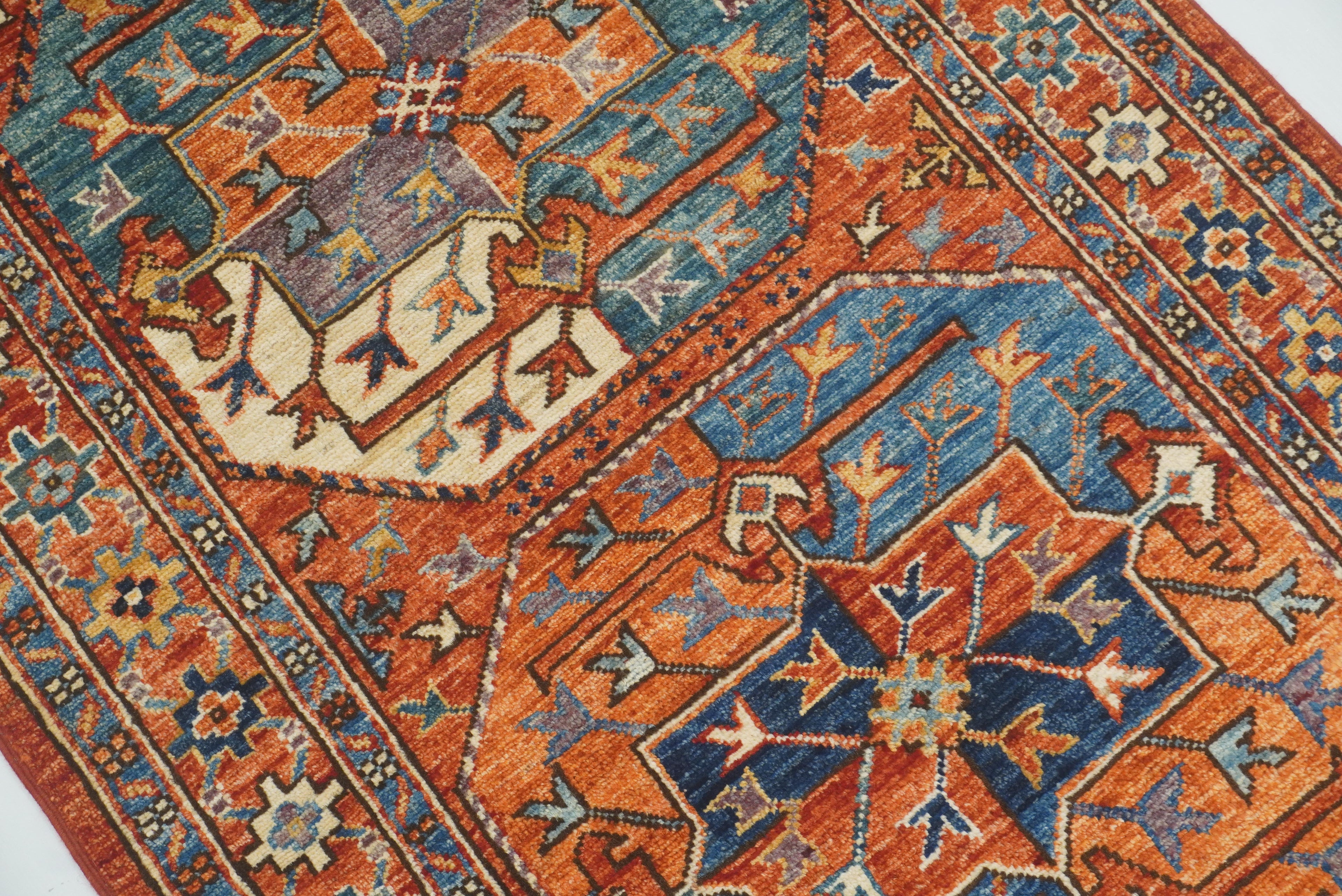 3x4 Red Ersari Hand Knotted Afghan Oriental Rug - Yildiz Rugs