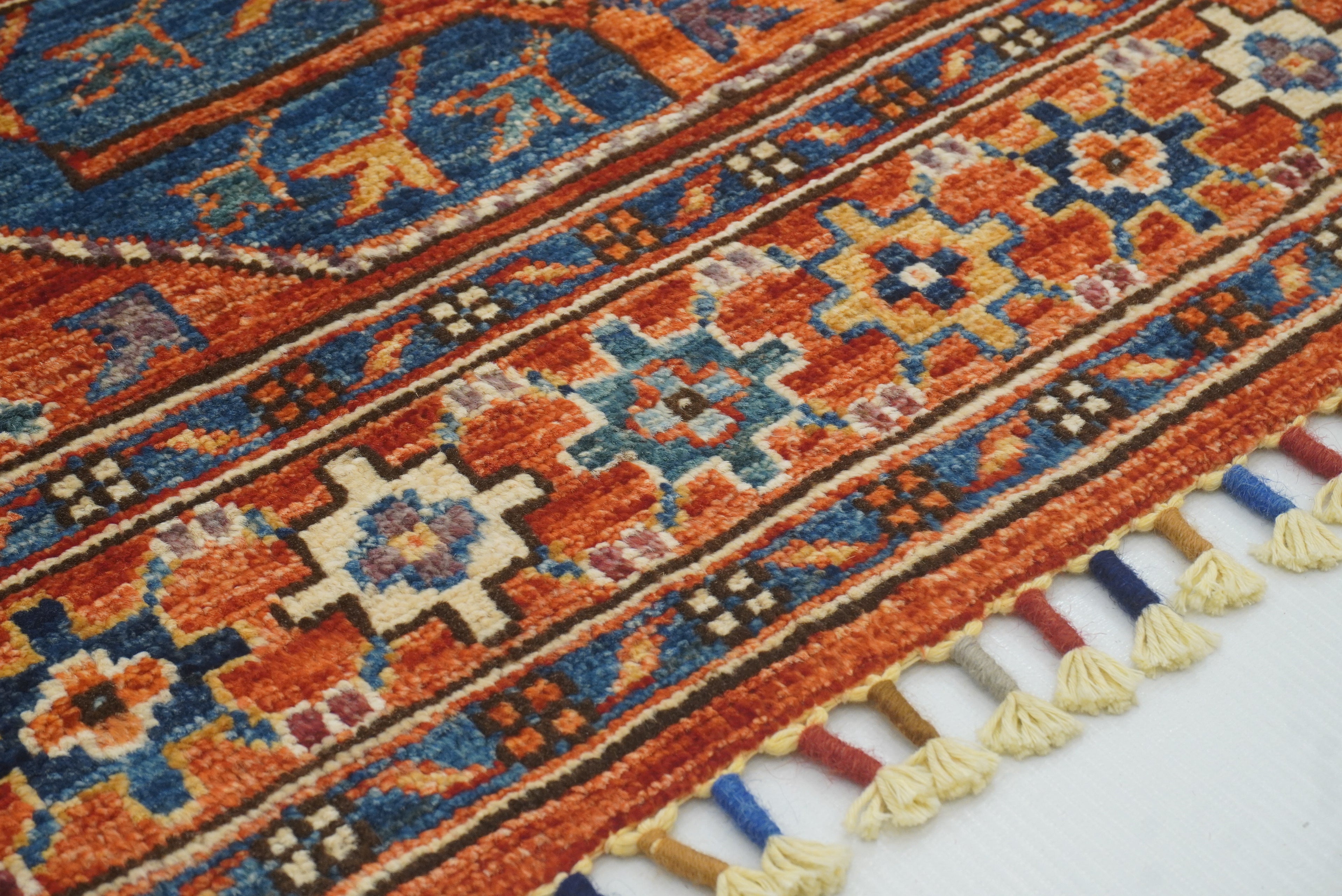 3x4 Red Ersari Hand Knotted Afghan Oriental Rug - Yildiz Rugs