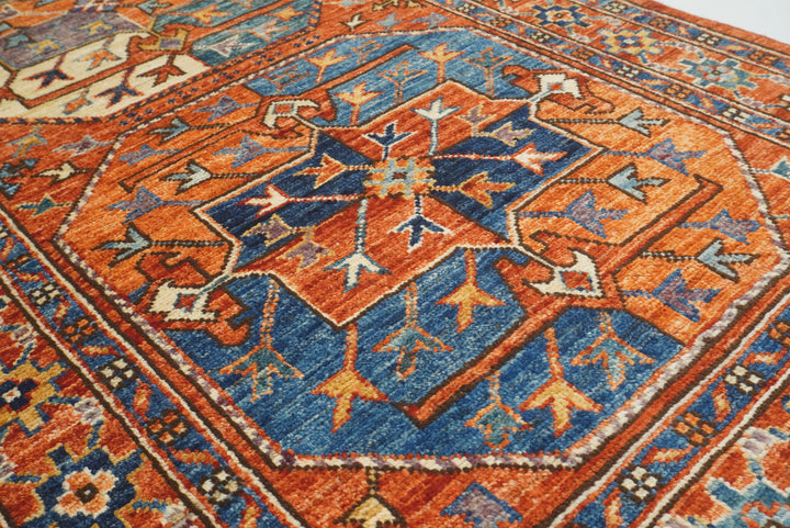 3x4 Red Ersari Hand Knotted Afghan Oriental Rug - Yildiz Rugs
