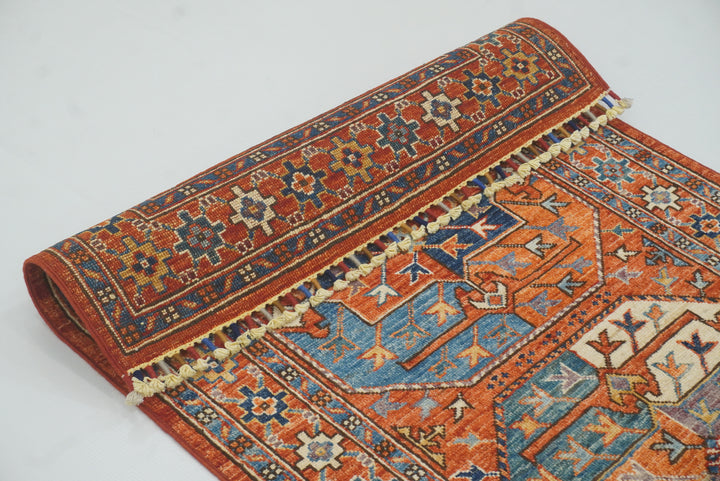 3x4 Red Ersari Hand Knotted Afghan Oriental Rug - Yildiz Rugs