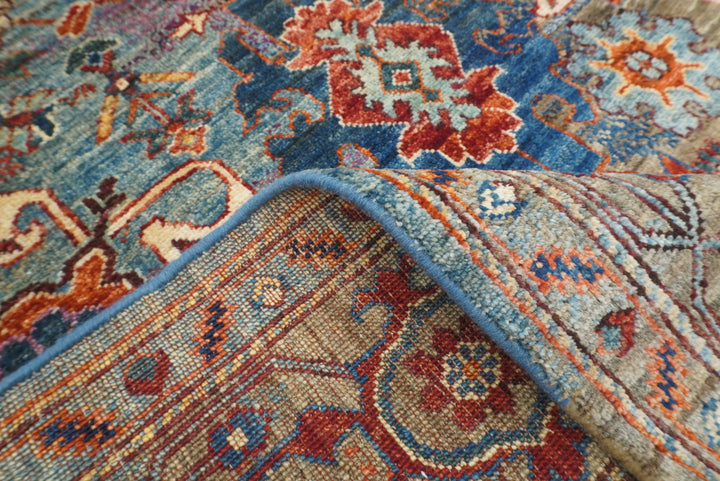 6x8 Multicolor Afghan Hand Knotted Wool Oriental Rug - Yildiz Rugs