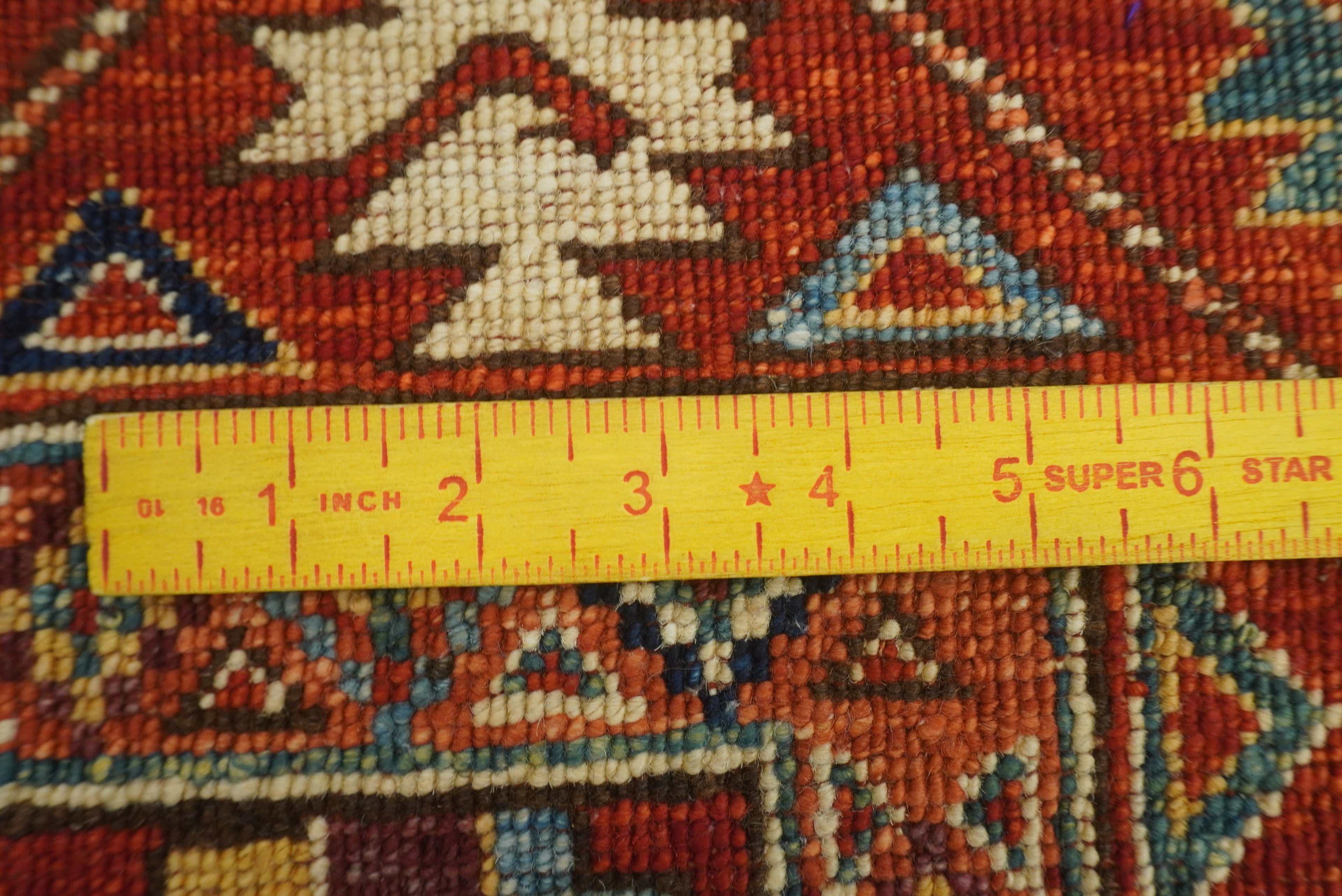 3x4 Red Ersari Hand Knotted Afghan Wool Oriental Rug - Yildiz Rugs