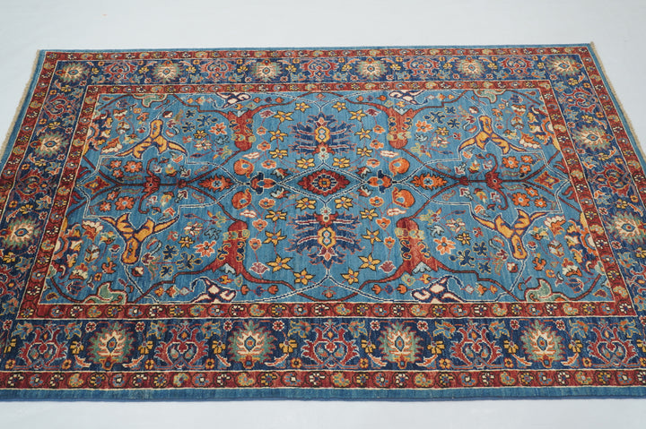 SOLD 4x6 Dark Blue Bidjar Afghan hand knotted Wool Oriental Rug