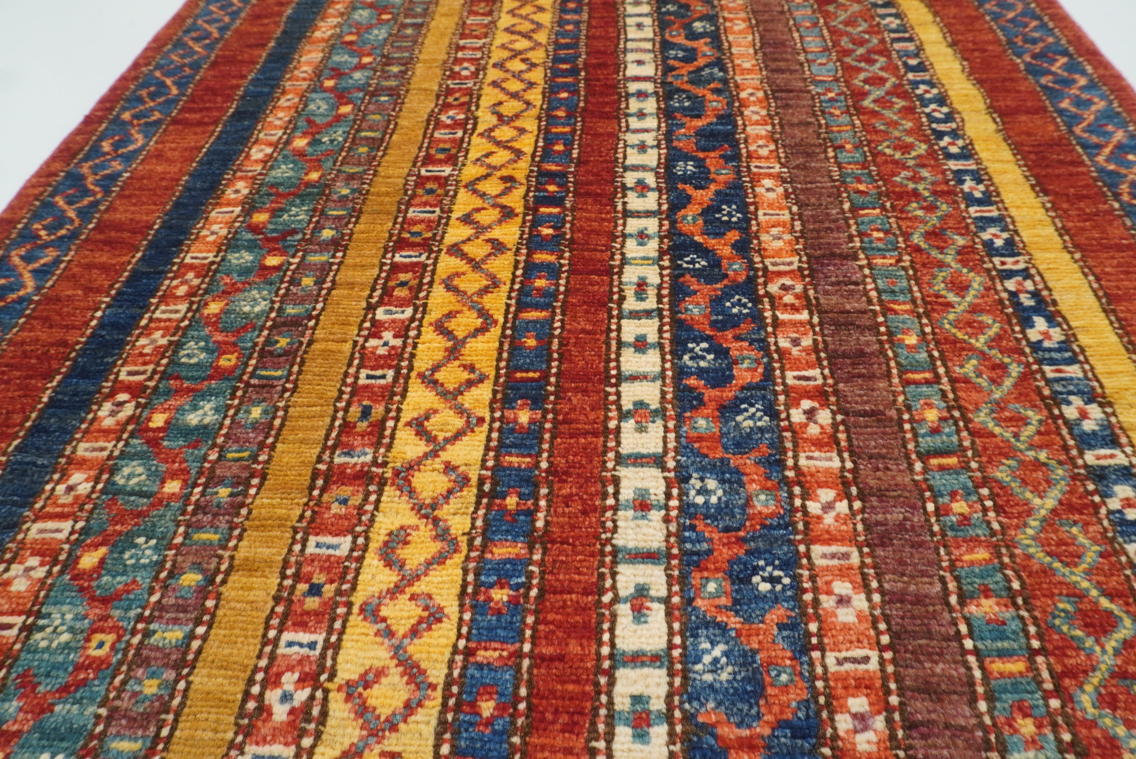 3x4 Red Turkish Style Hand knotted Wool Rug - Yildiz Rugs