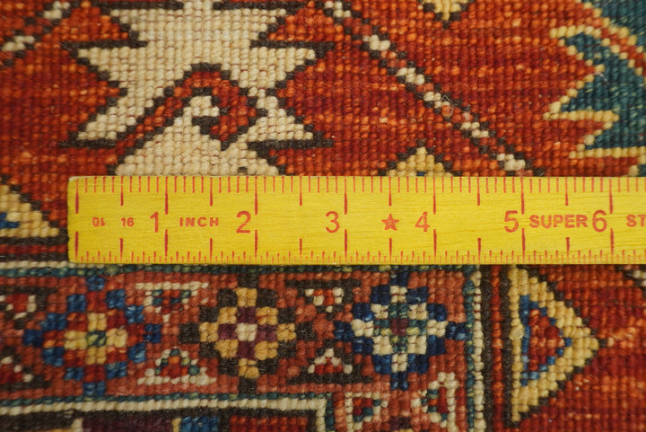 3x4 Red Ersari Hand Knotted Afghan Wool Oriental Rug - Yildiz Rugs