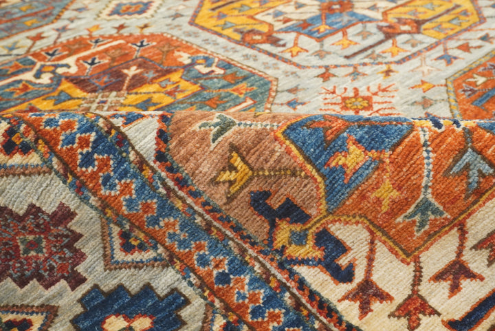 5'6"x8'2" Gray Ersari Afghan Hand-Knotted Oriental Rug - Yildiz Rugs