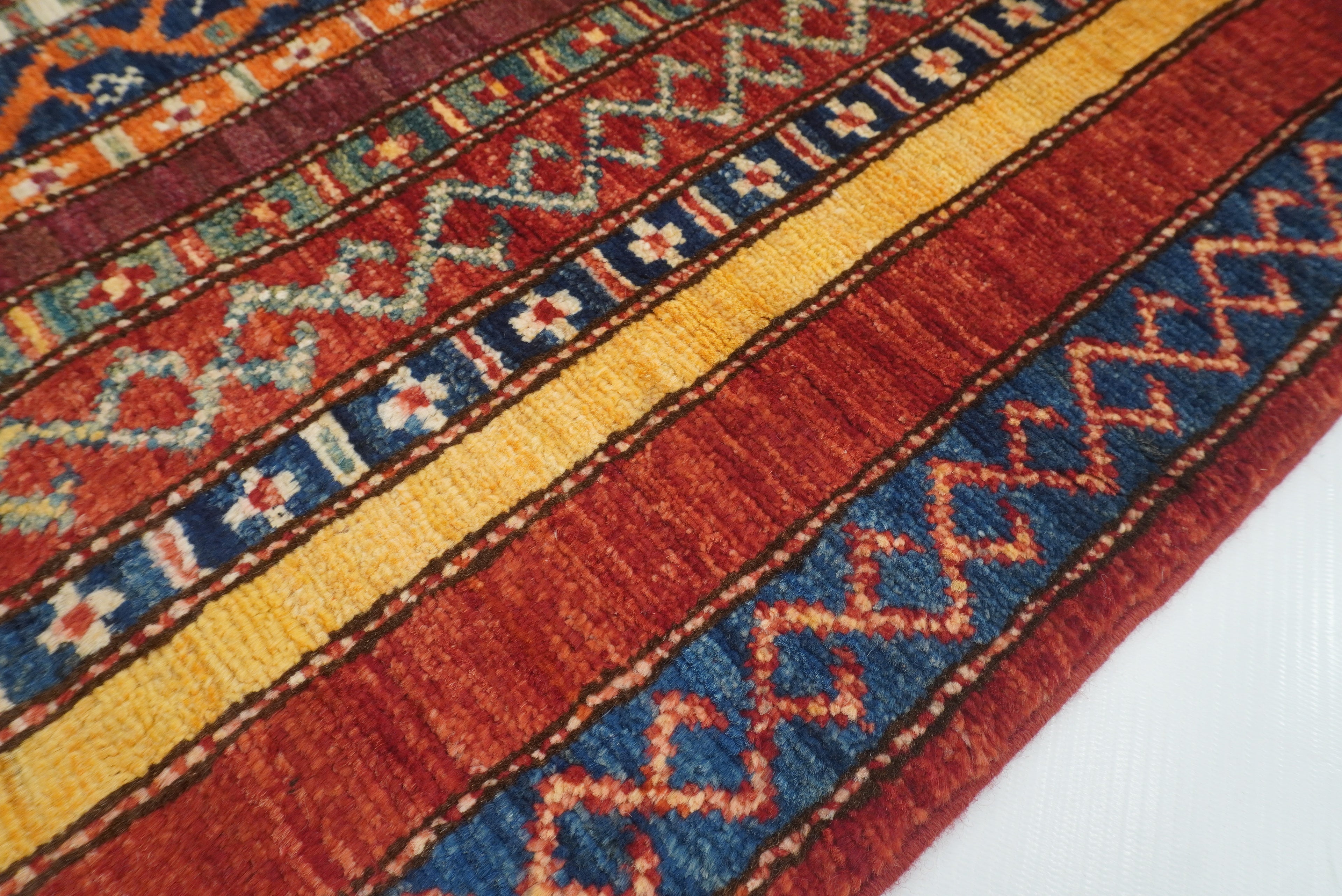 3x4 Red Turkish Style Hand knotted Wool Rug - Yildiz Rugs