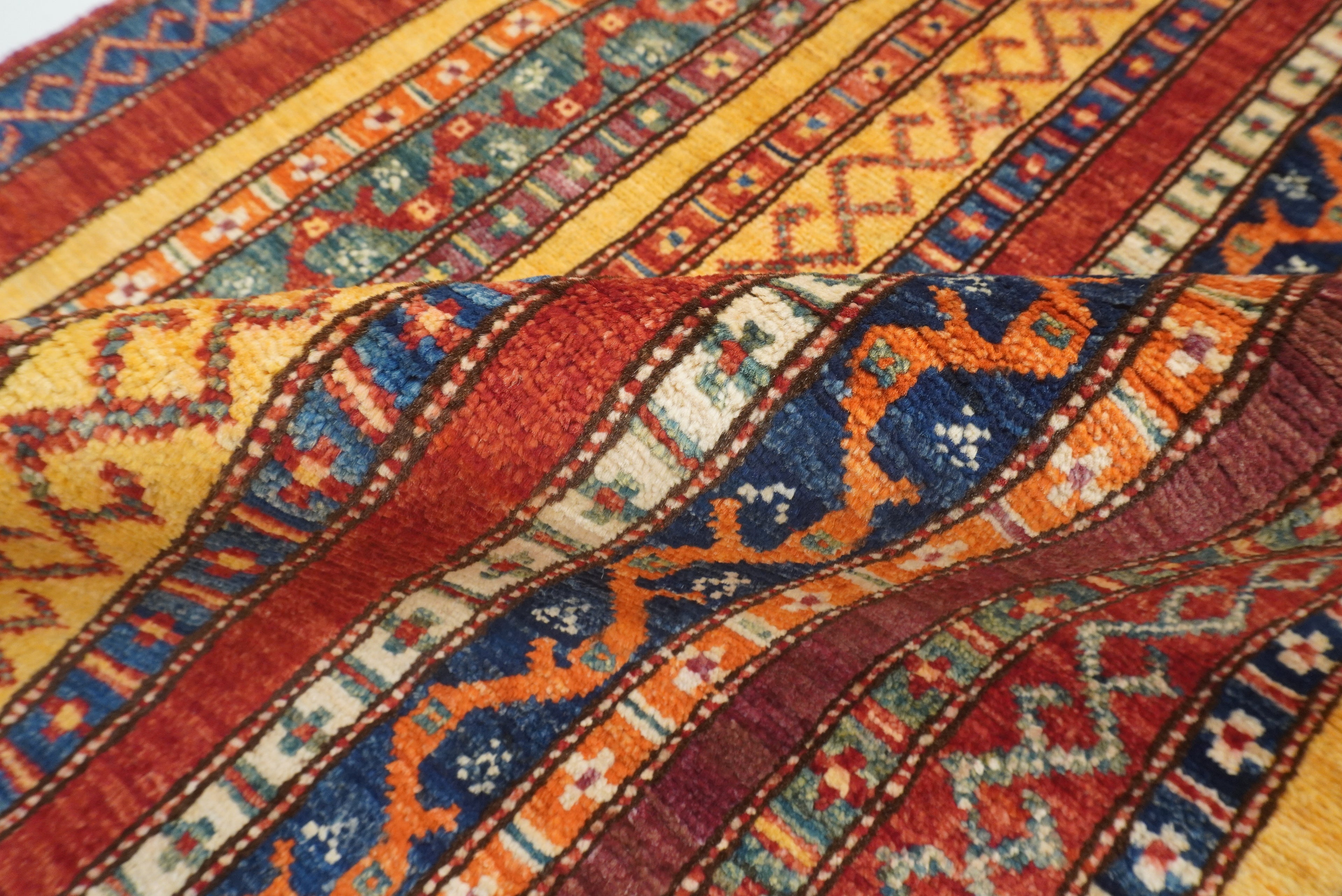 3x4 Red Turkish Style Hand knotted Wool Rug - Yildiz Rugs