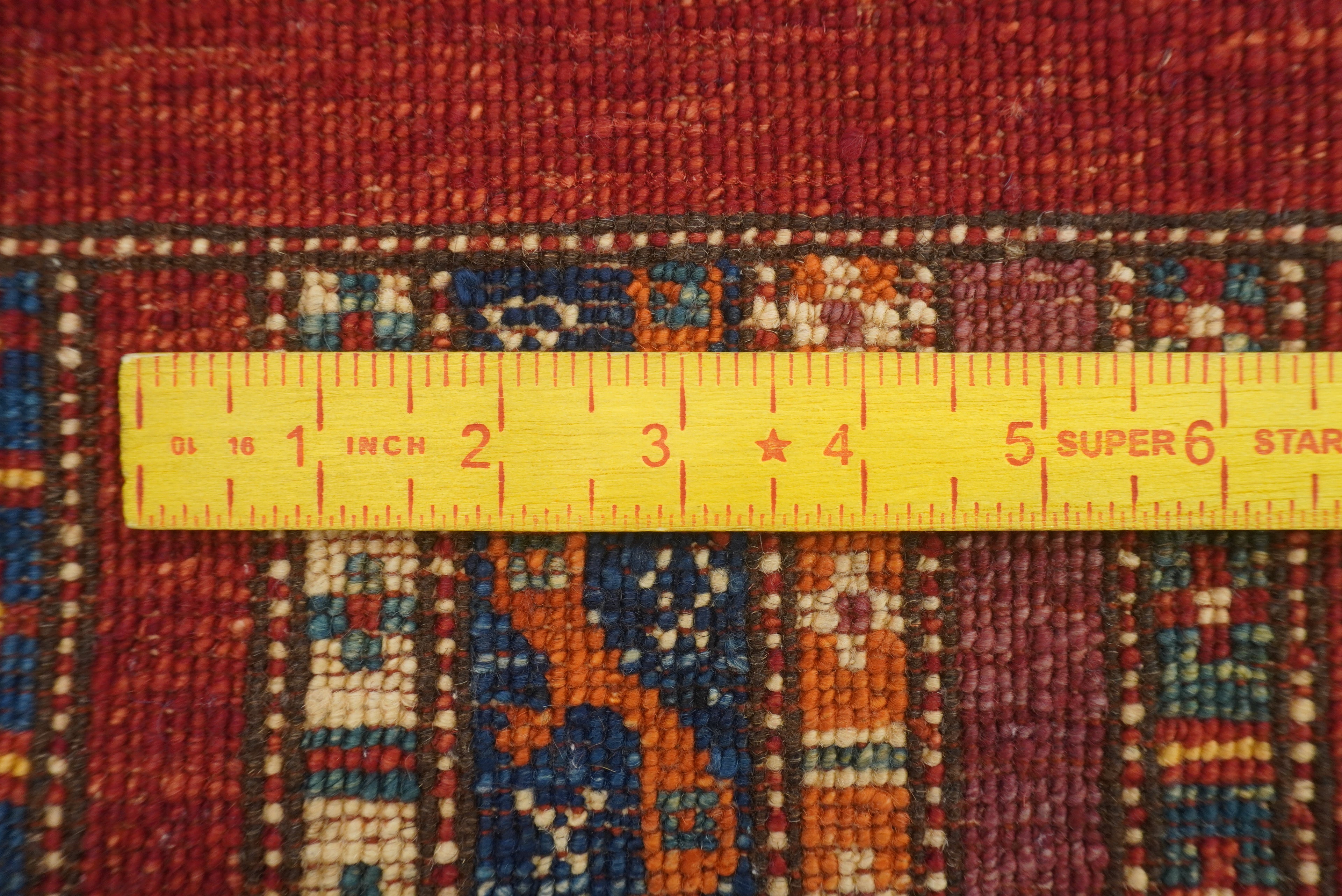 3x4 Red Turkish Style Hand knotted Wool Rug - Yildiz Rugs