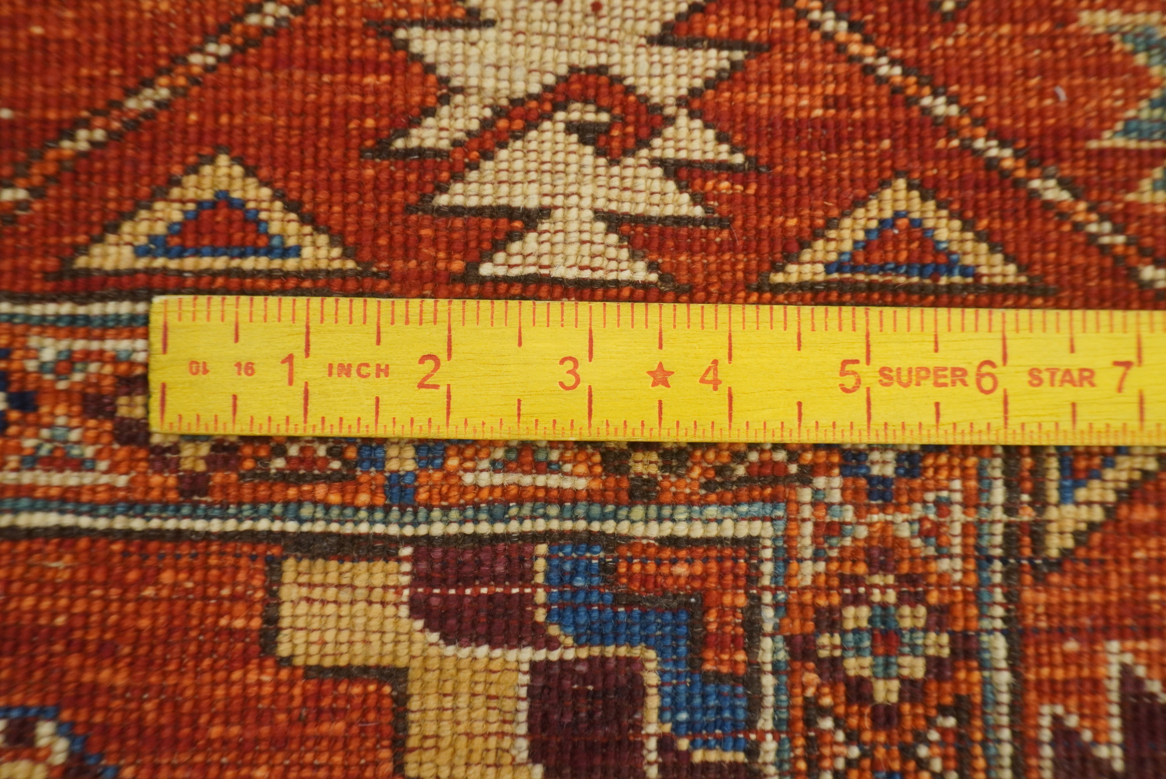 3x4 Red Ersari Hand Knotted Afghan Wool Oriental Rug - Yildiz Rugs