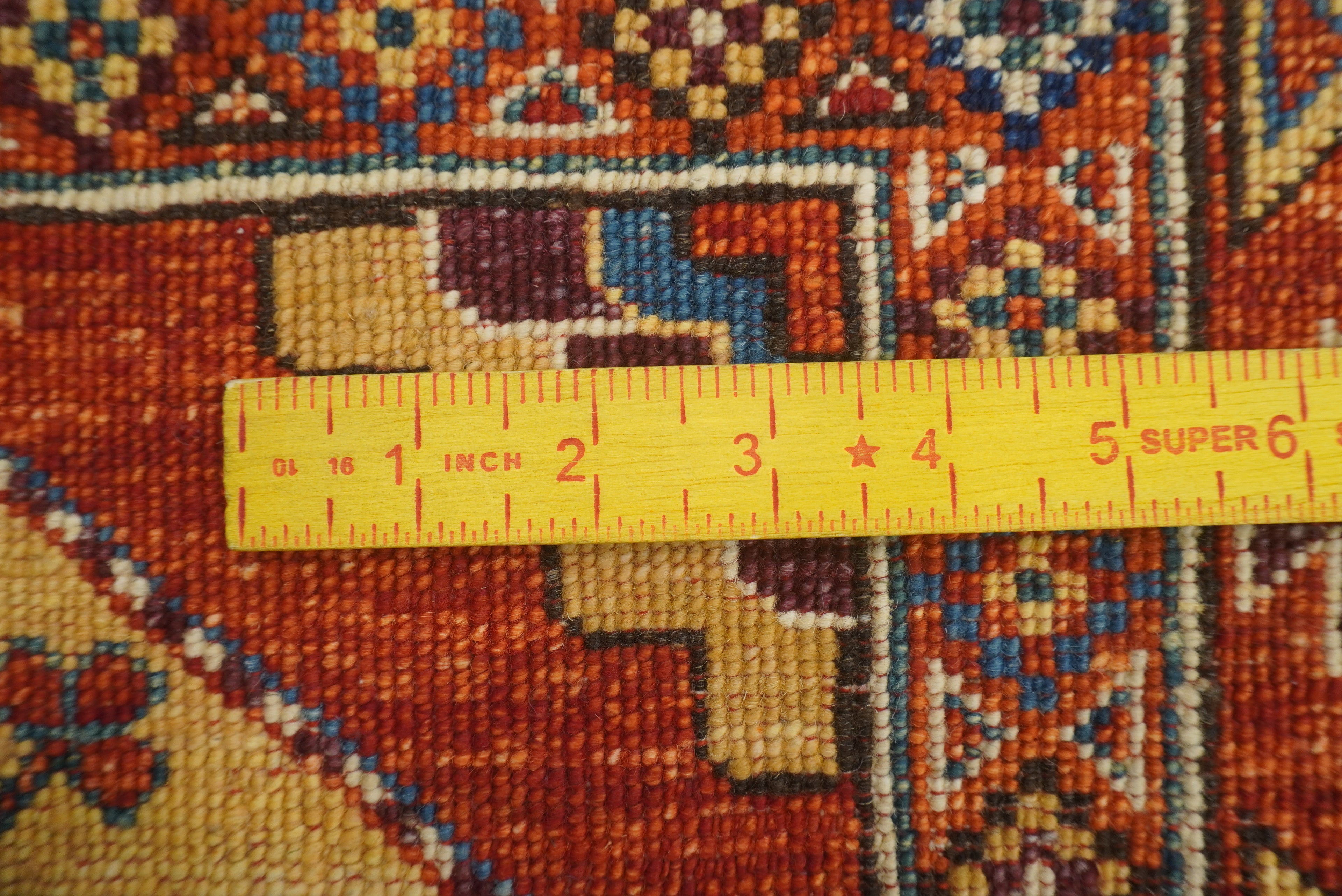 3x4 Red Ersari Hand Knotted Afghan Wool Oriental Rug - Yildiz Rugs