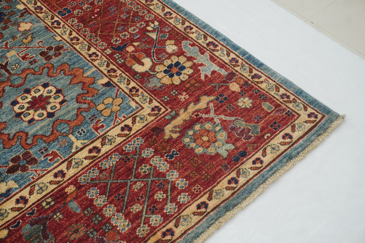 9x12 Blue Sultanabad Afghan Hand knotted Oriental Rug