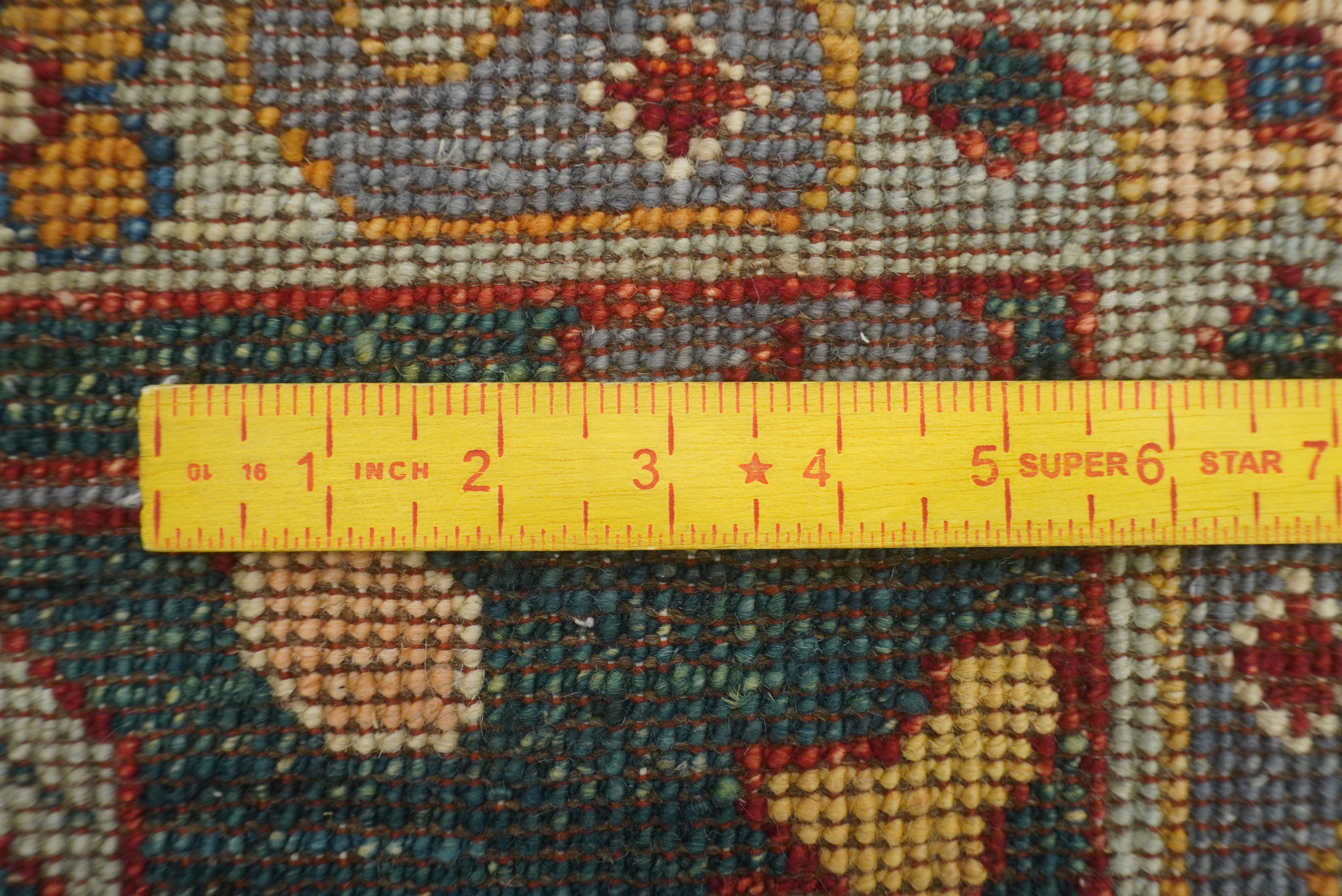 8x10 Green Oushak Hand-Knotted Wool Oriental Rug - Yildiz Rugs