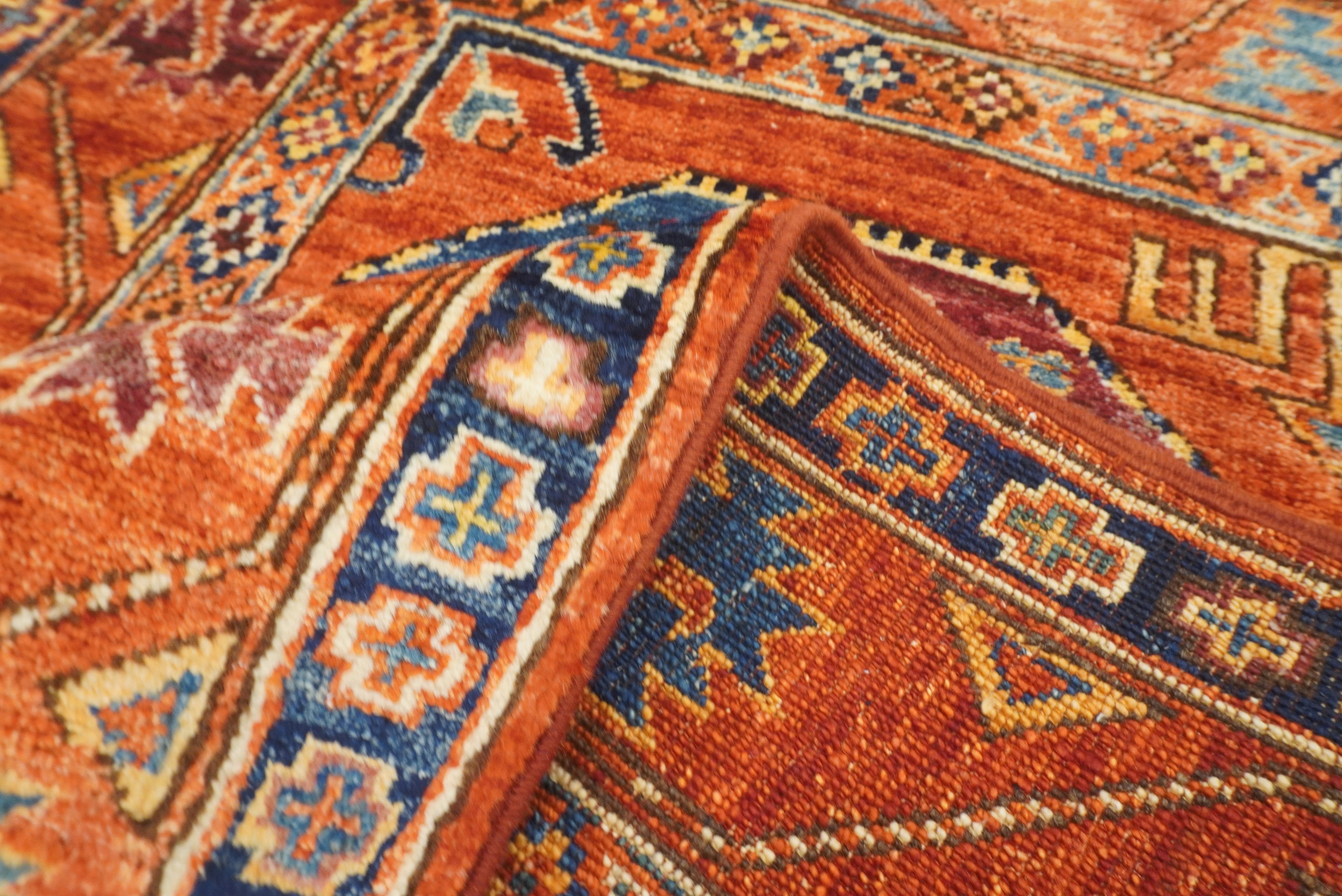 3x4 Red Ersari Hand Knotted Afghan Wool Oriental Rug - Yildiz Rugs