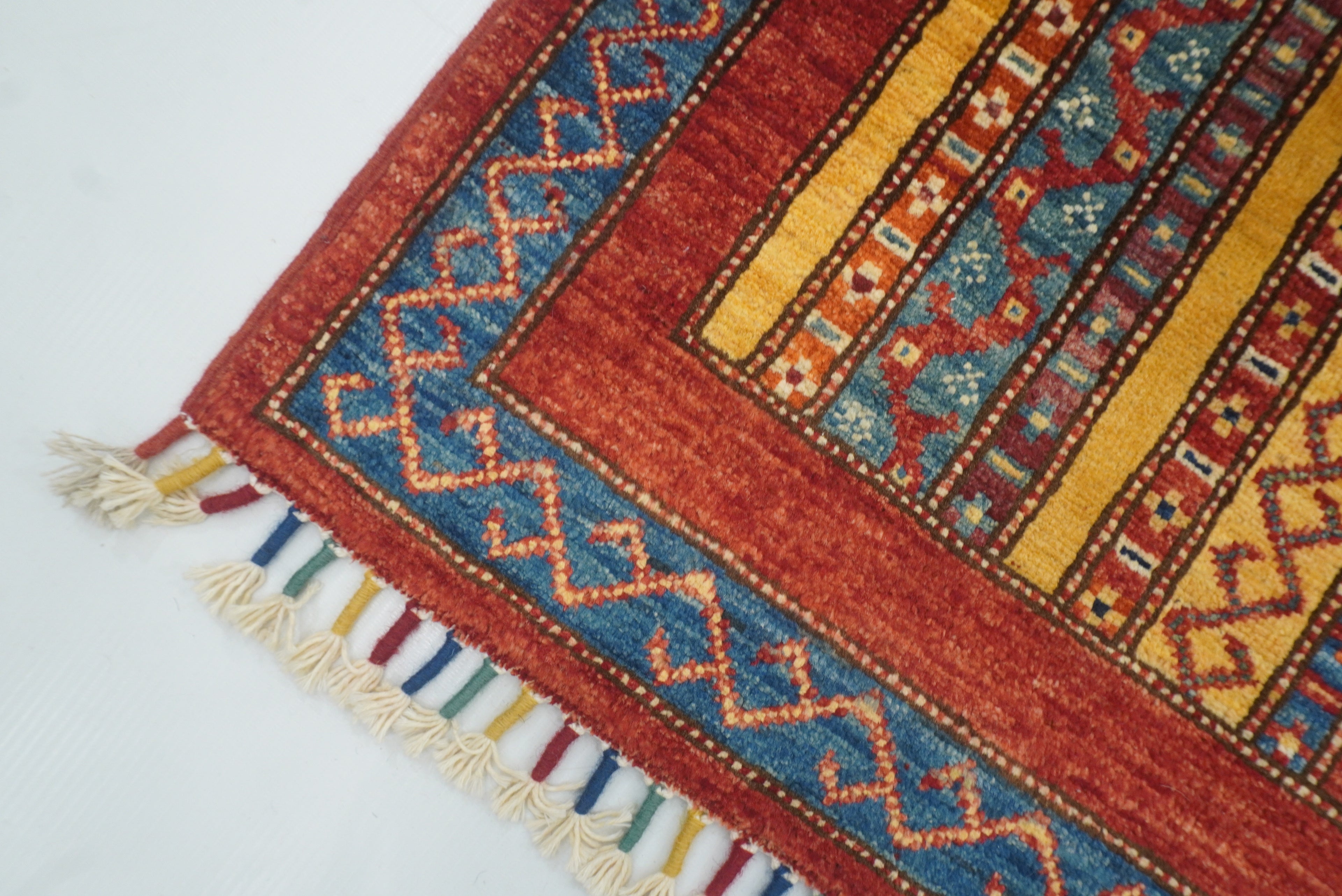 3x4 Red Turkish Style Hand knotted Wool Rug - Yildiz Rugs