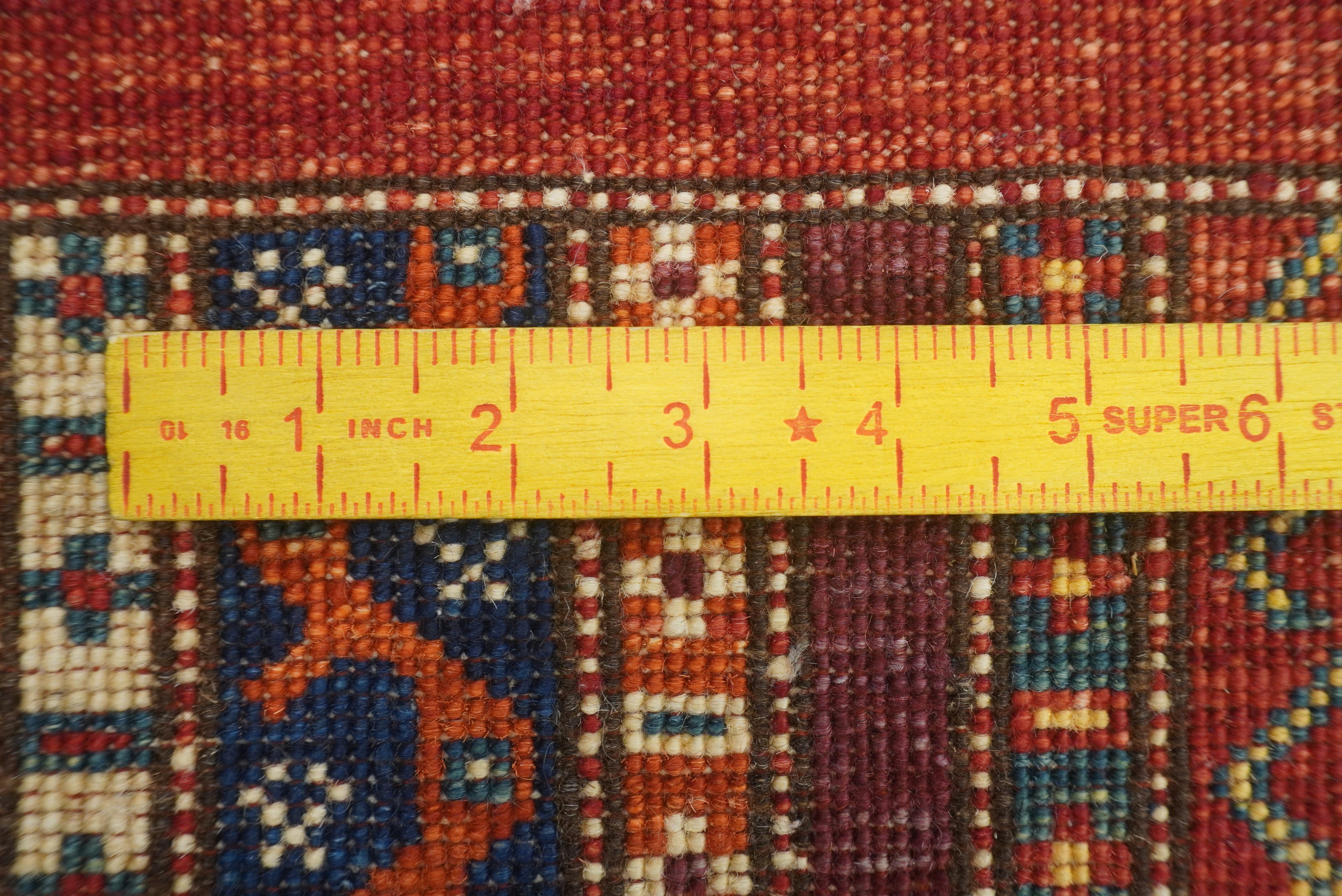 3x4 Red Turkish Style Hand knotted Wool Rug - Yildiz Rugs