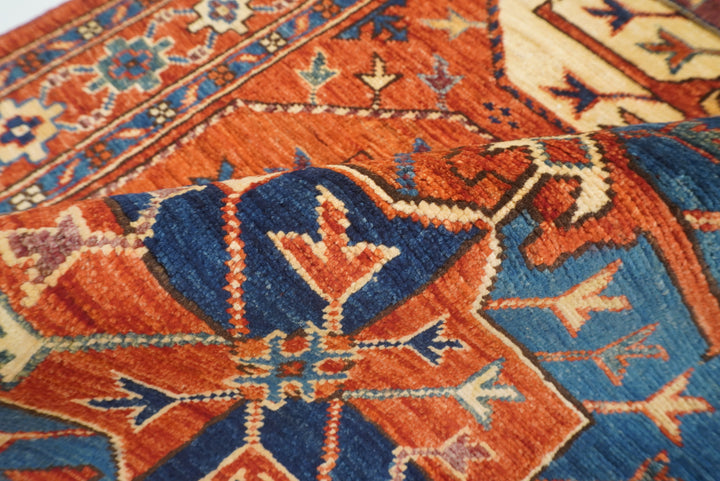 3x4 Red Ersari Hand Knotted Afghan Wool Oriental Rug - Yildiz Rugs
