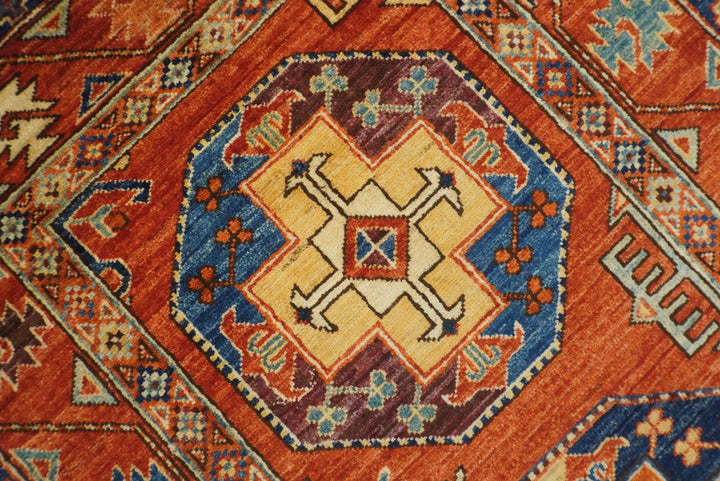 3x4 Red Ersari Hand Knotted Afghan Wool Oriental Rug - Yildiz Rugs