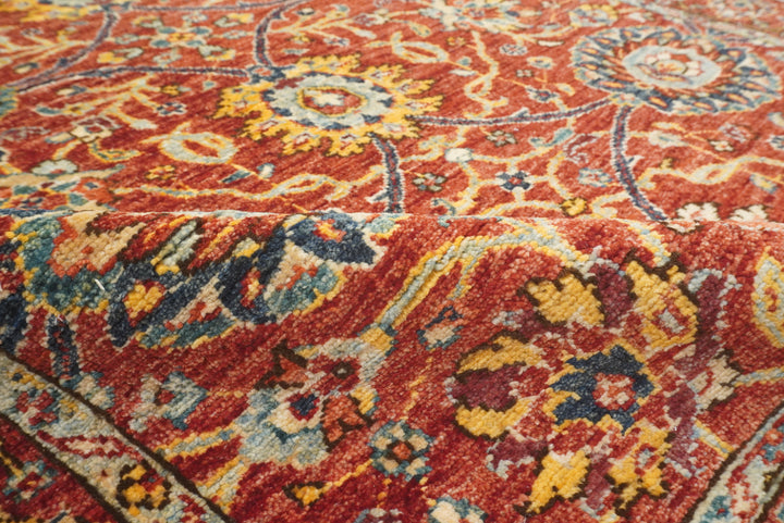 4x6 Red Bidjar Afghan Hand-Knotted Oriental Rug - Yildiz Rugs