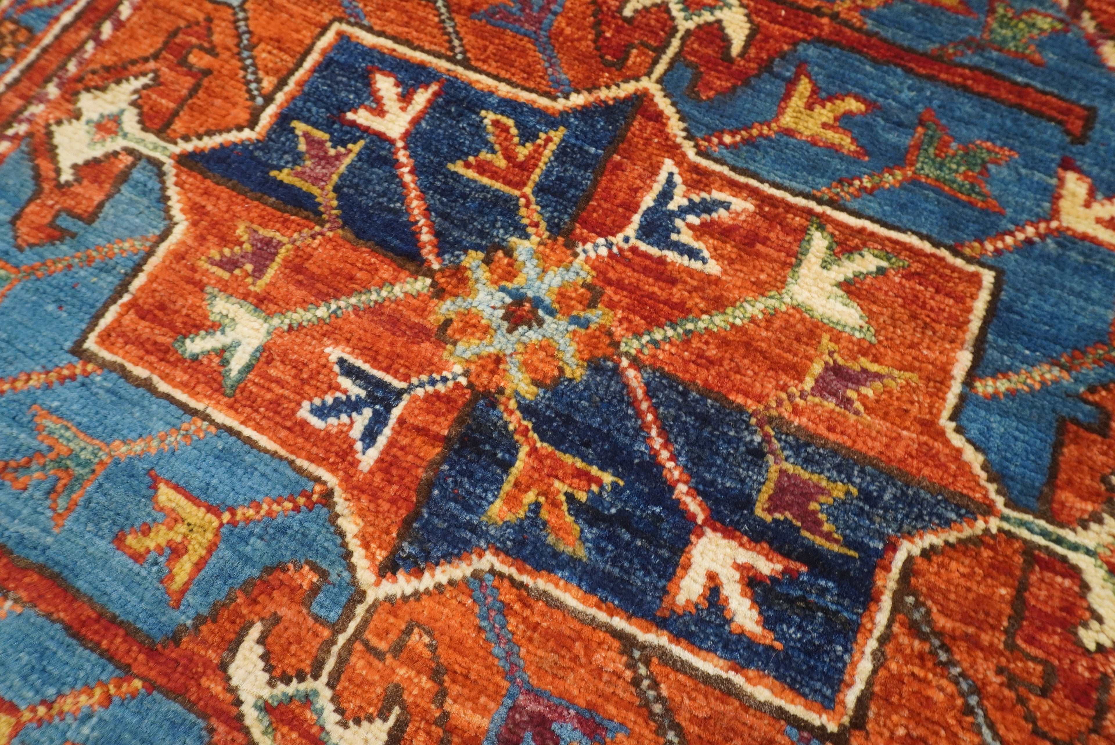 3x4 Red Ersari Hand Knotted Afghan Wool Oriental Rug - Yildiz Rugs
