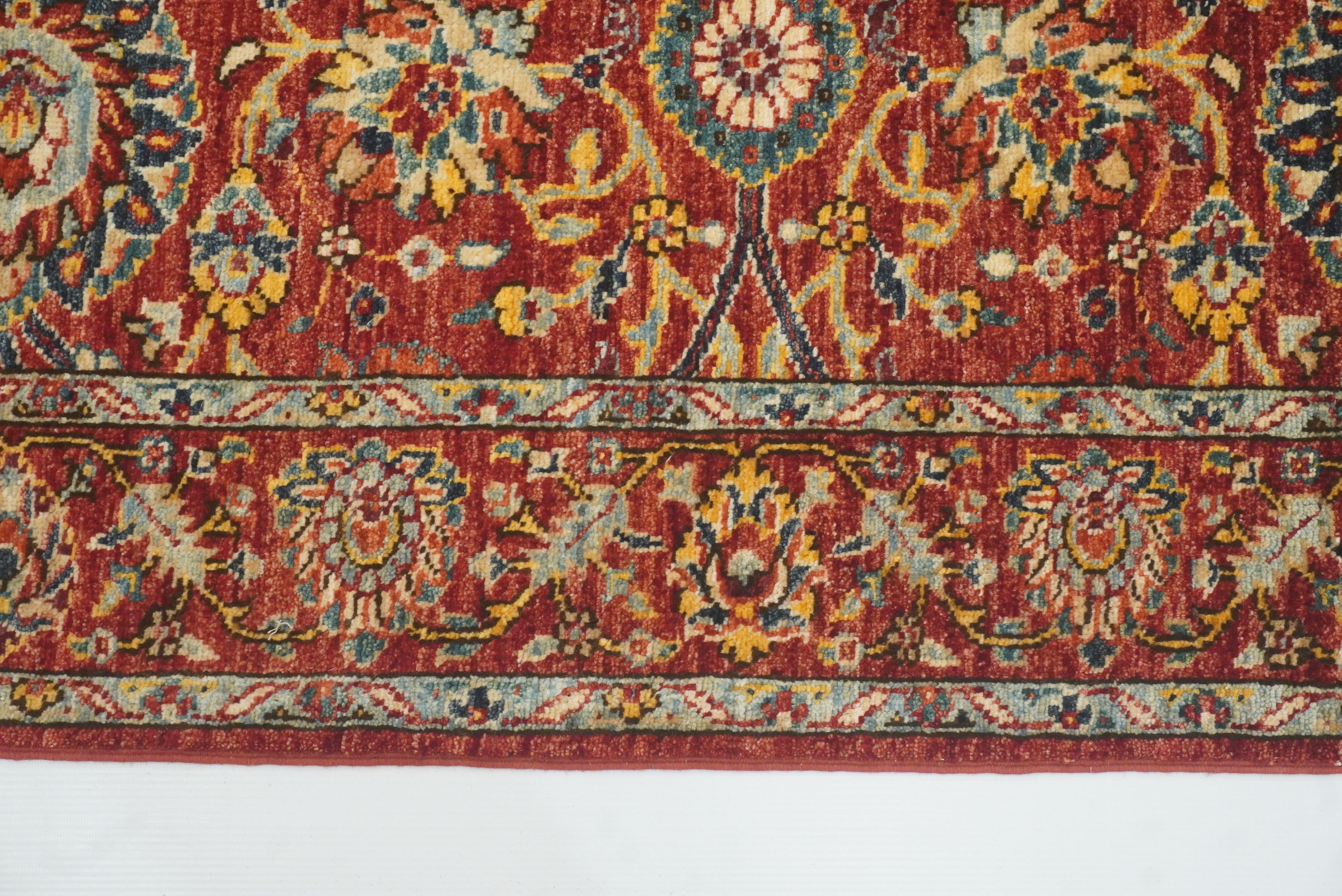 4x6 Red Bidjar Afghan Hand-Knotted Oriental Rug - Yildiz Rugs