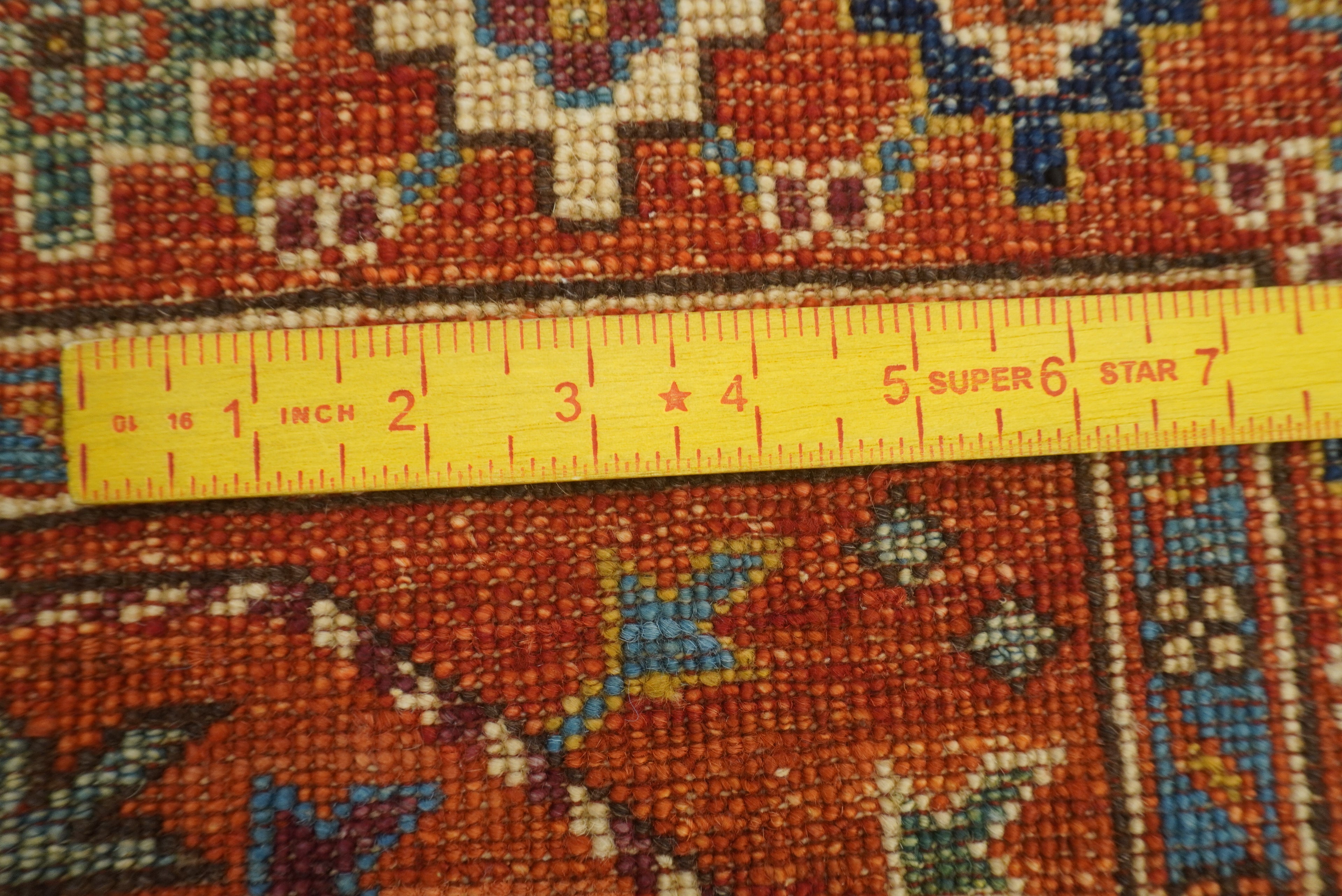 3x4 Red Ersari Hand Knotted Afghan Wool Oriental Rug - Yildiz Rugs