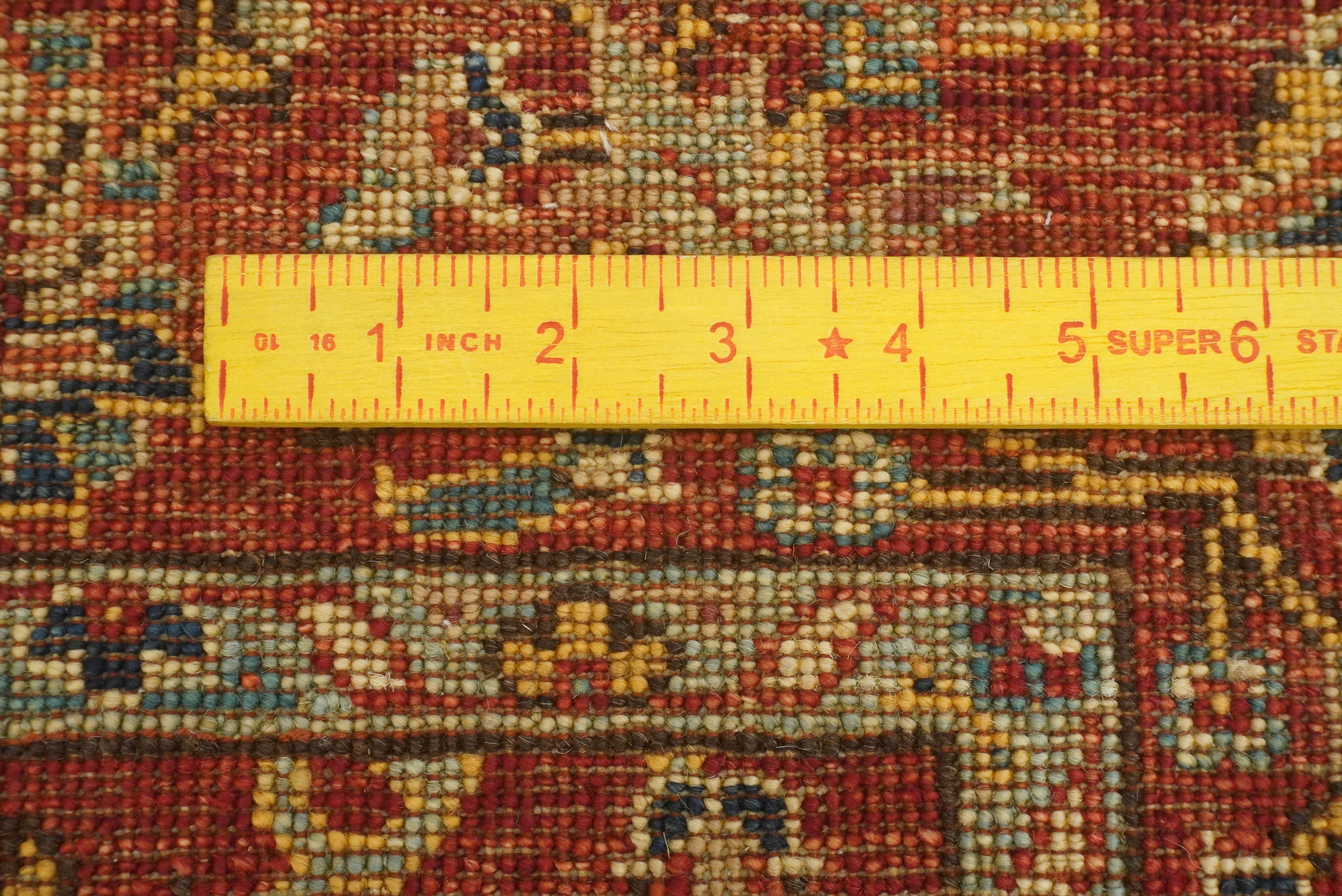 4x6 Red Bidjar Afghan Hand-Knotted Oriental Rug - Yildiz Rugs