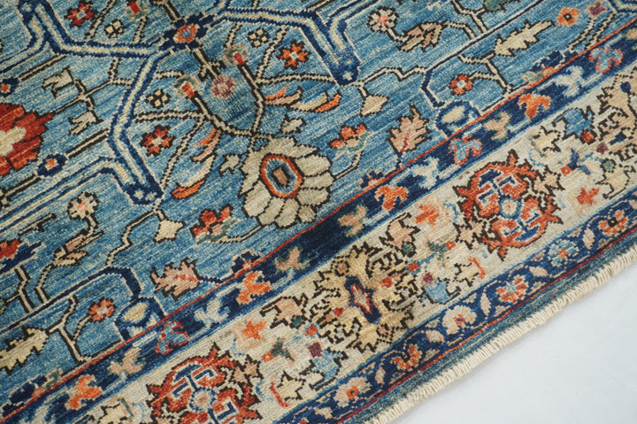 SOLD 4x6 Muted Blue Afghan Bidjar hand knotted Wool Oriental Rug