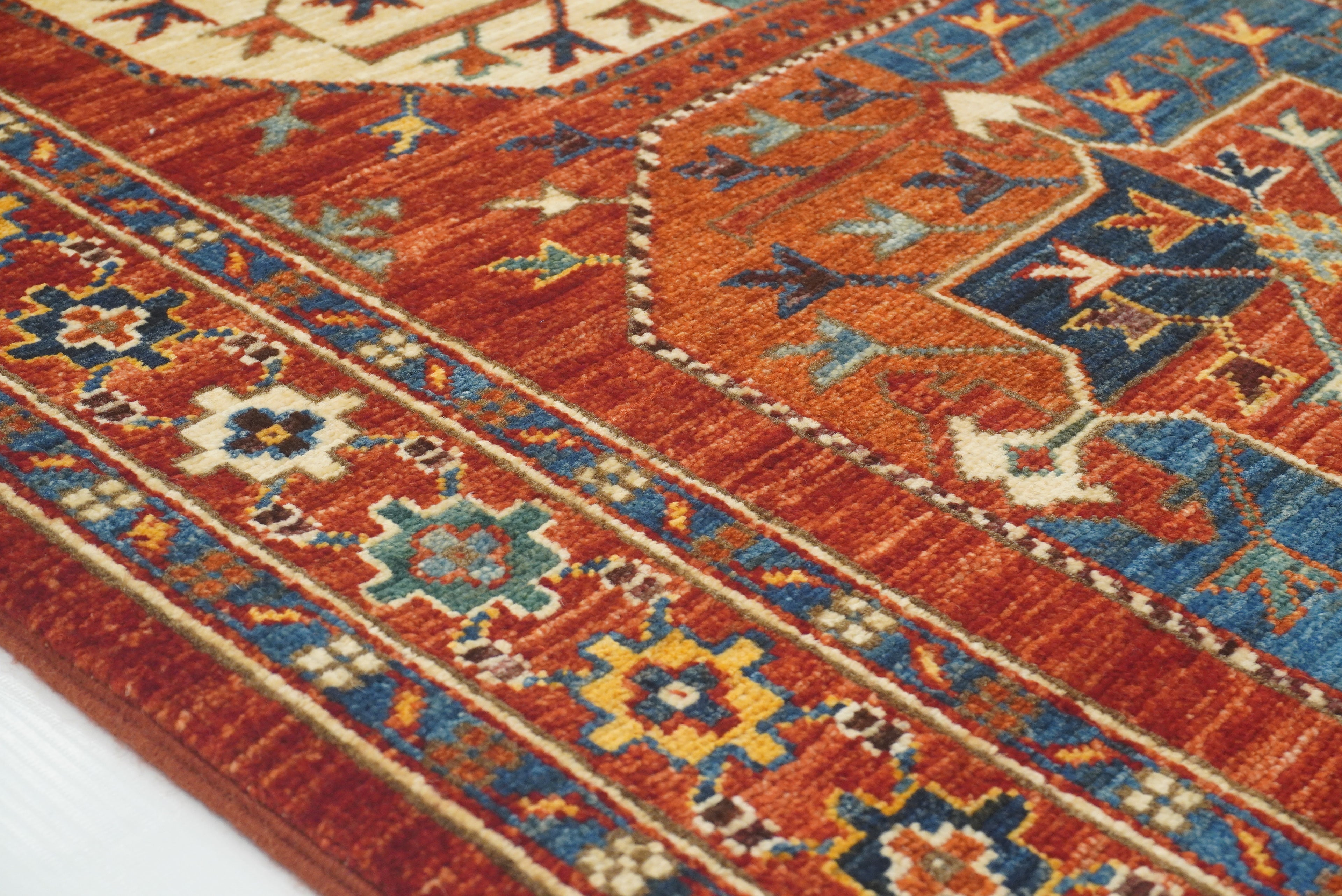 3x4 Red Ersari Hand Knotted Afghan Oriental Rug - Yildiz Rugs