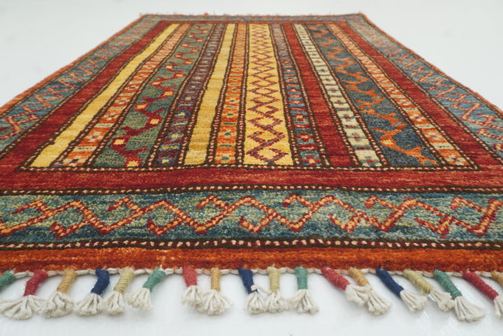 2x3 Red Turkish Hand-Knotted Wool Rug - Yildiz Rugs