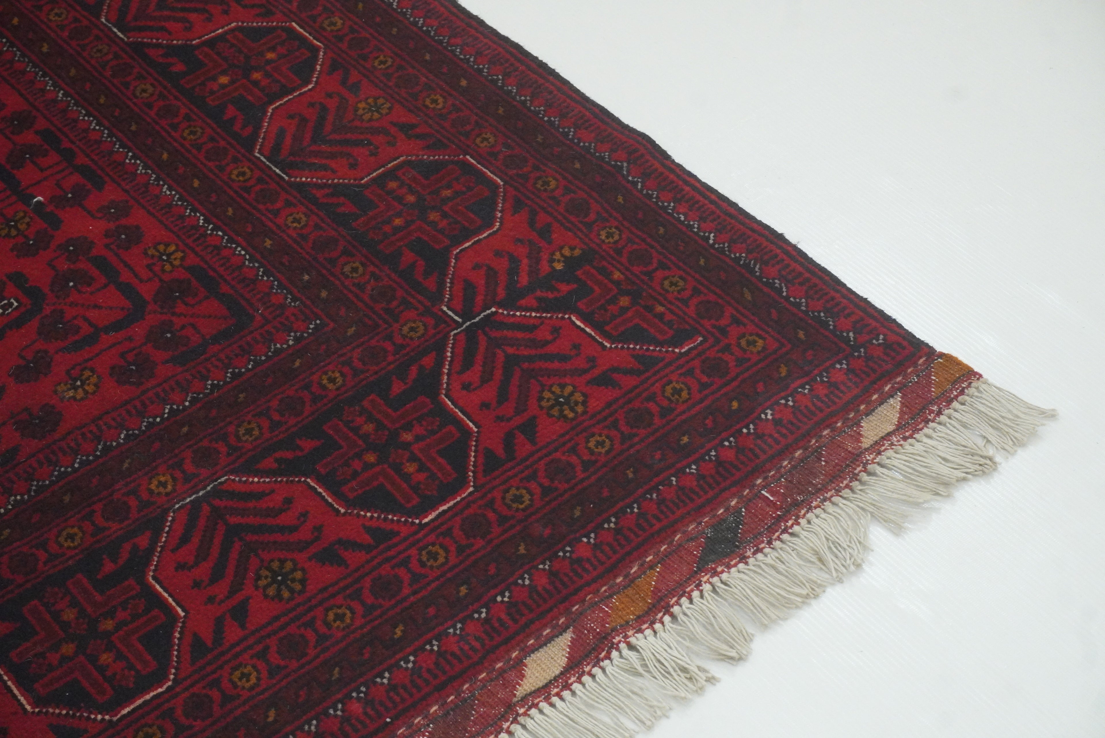 3x5 Red Kunduz Afghan Hand Knotted Oriental Rug - Yildiz Rugs