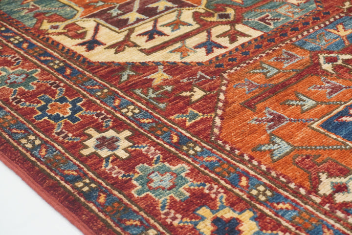 2'8"x4'4" Red Ersari Hand Knotted Afghan Oriental Rug - Yildiz Rugs