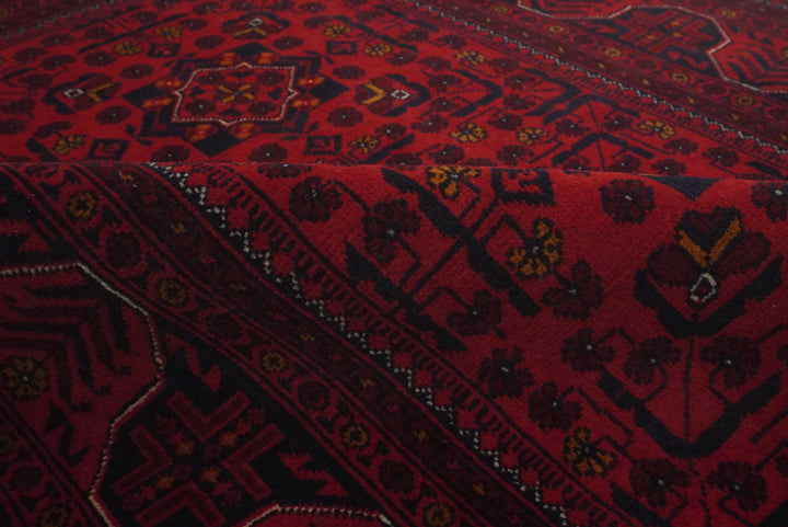 3x5 Red Kunduz Afghan Hand Knotted Oriental Rug - Yildiz Rugs